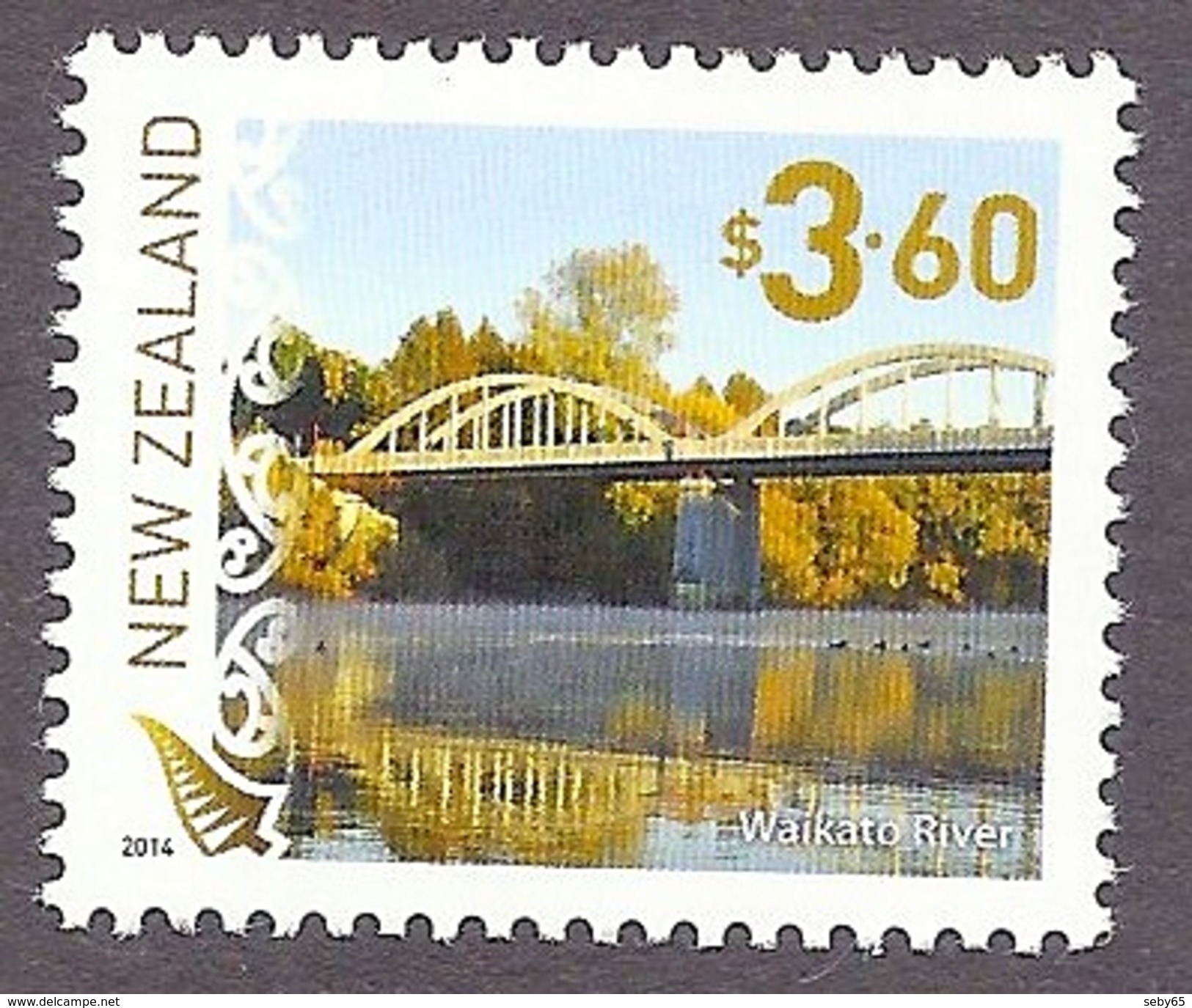 New Zealand 2014 Scenery, Scenic - Waikato River, Bridge MNH - Nuovi