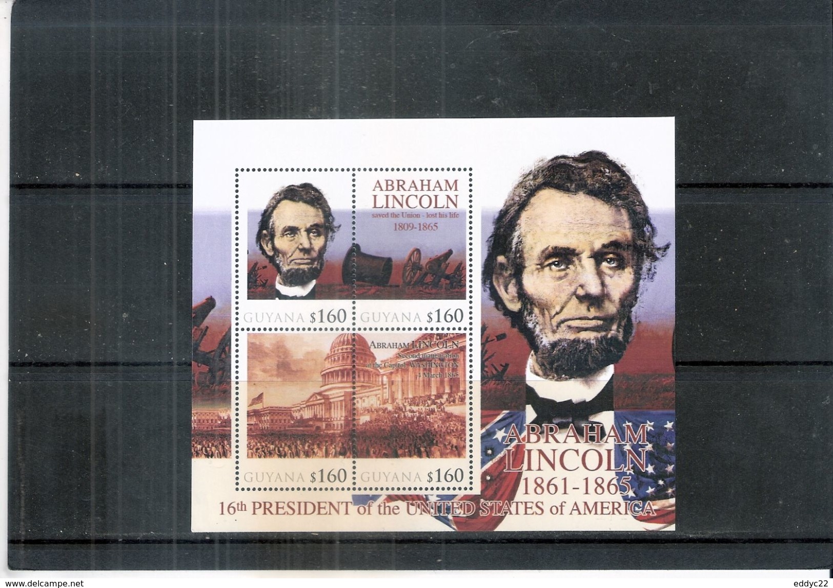 American Civil War - President Abraham Lincoln - Guyana 2010 - XX/MNH (to See) - Us Independence