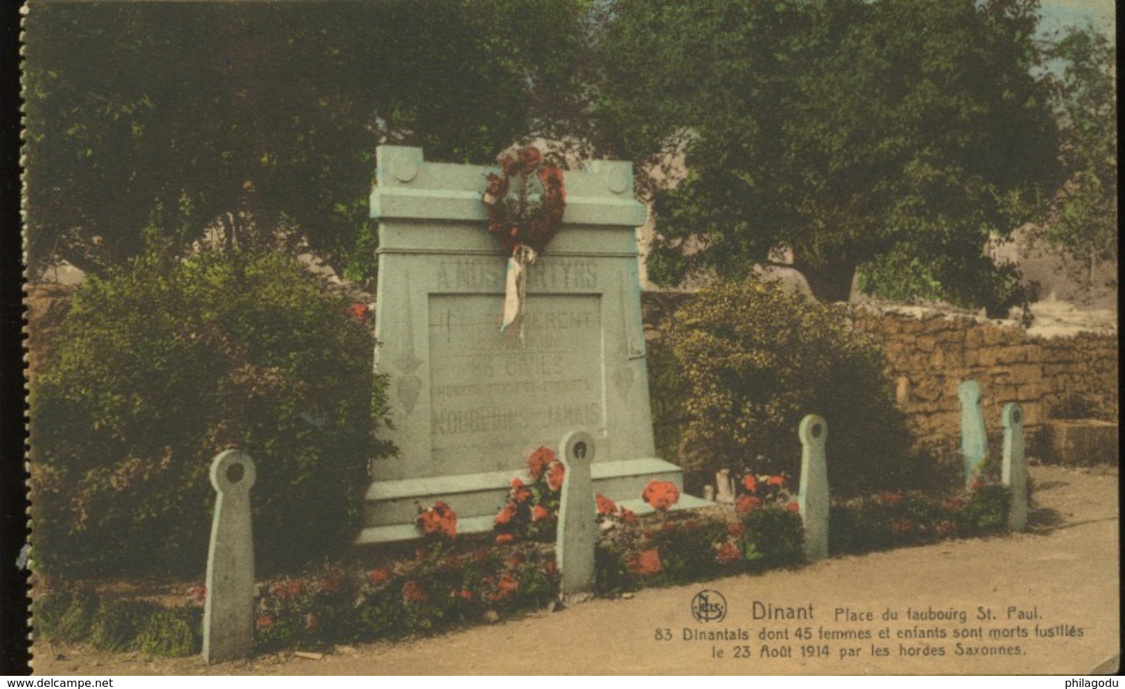 DINANT Monument Aux Fusillés En 1914   WW1 - Dinant