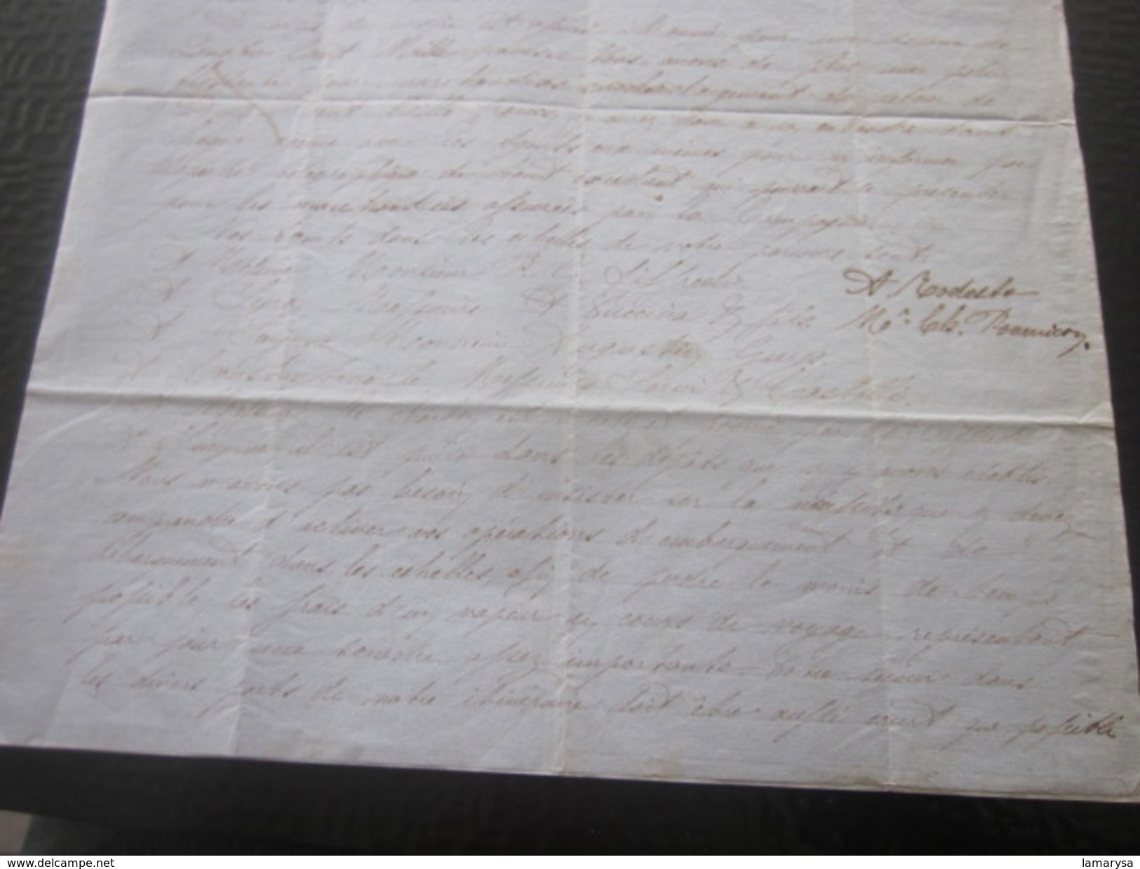 1860 Manuscrit Bill Of Lading Connaissement Instructions Armement Mariti Bateau Vapeur"Pithéas"Lettre à Capitaine Fontan - Manuscripts