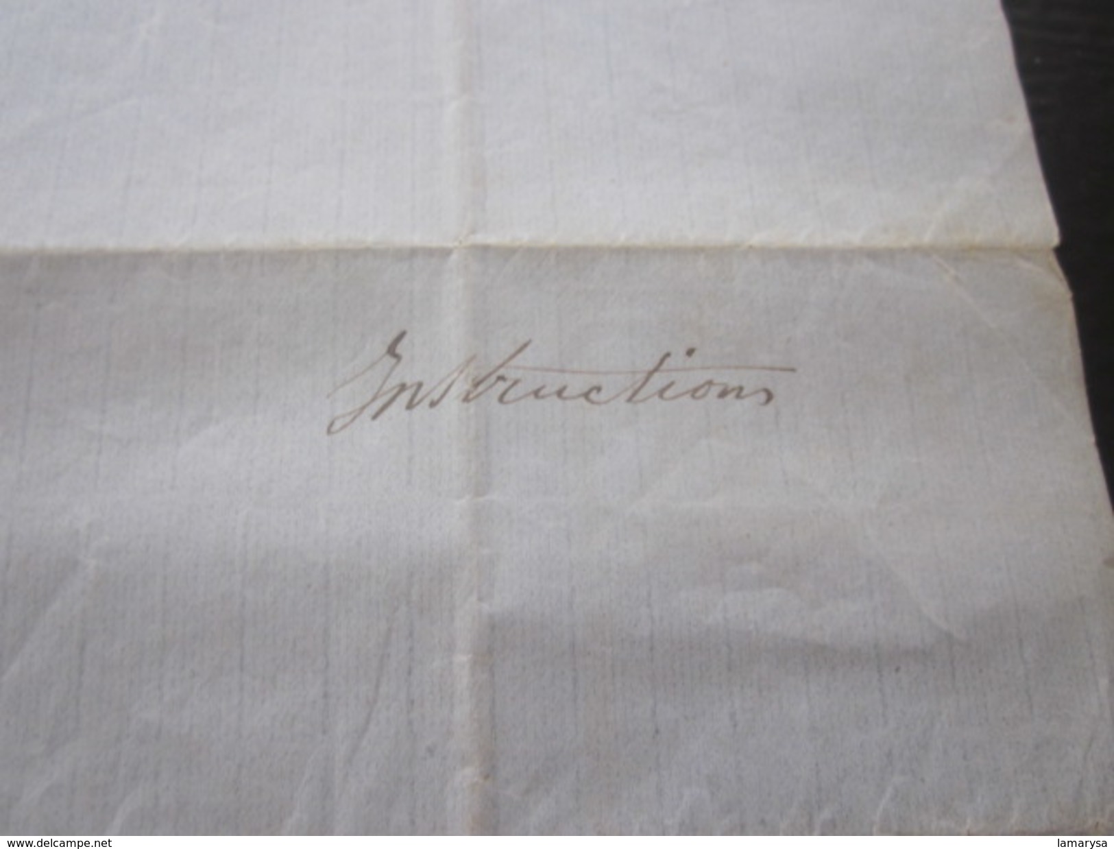1860 Manuscrit Bill of Lading Connaissement Instructions armement mariti Bateau Vapeur"Pithéas"Lettre à Capitaine Fontan