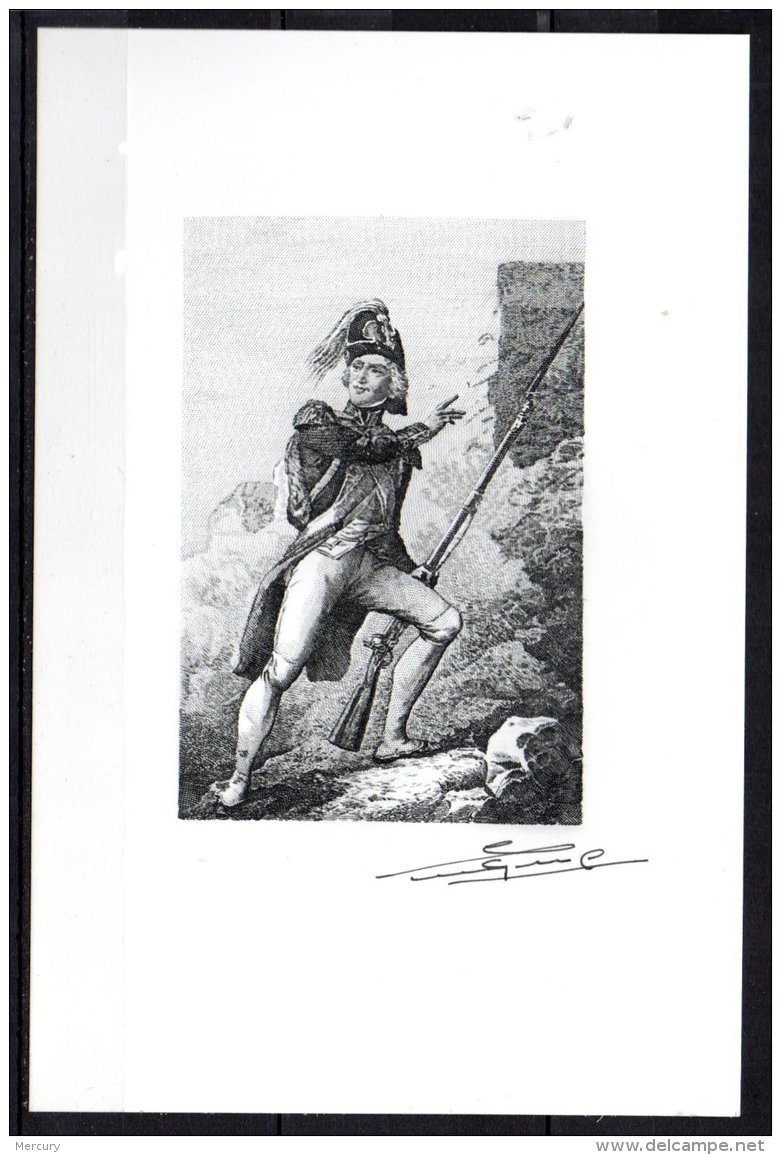 Atelier Du Graveur Lacaque -  Gravure Originale D'un Soldat Révolutionnaire Signé De L'artiste - Estampes & Gravures