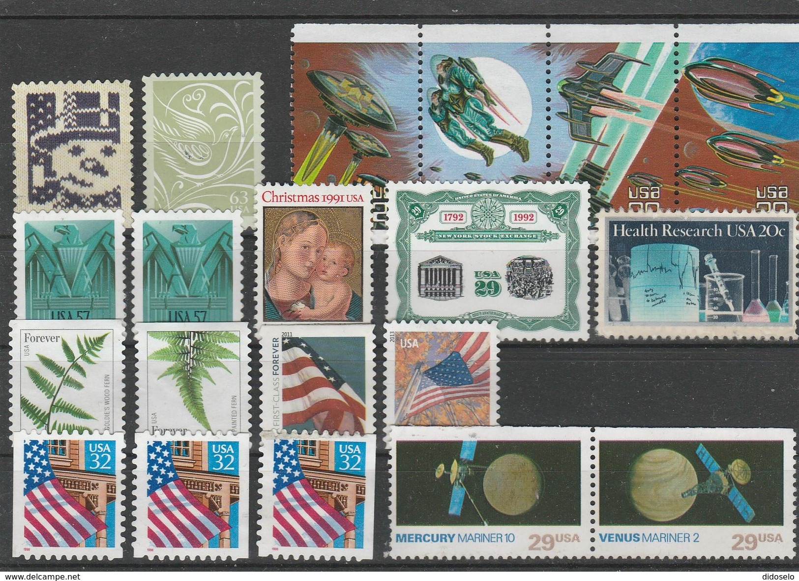 USA - Lot Of Used - NOT CANCELED Stamps-for Re-using - Collections
