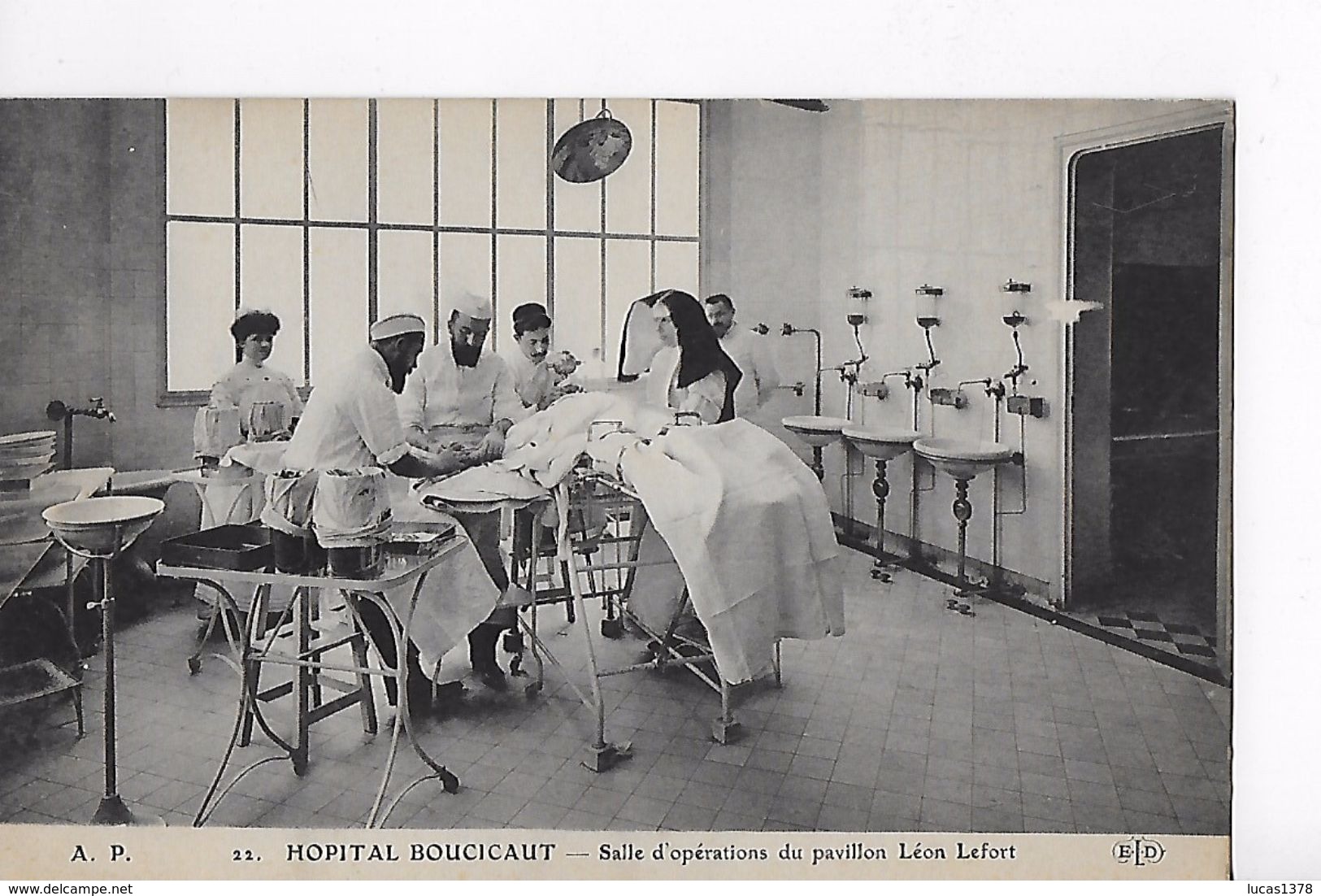 75 / PARIS / HOPITAL BOUCICAUT / SALLE D OPERATIONS DU PAVILLON LEON LEFORT - Santé, Hôpitaux