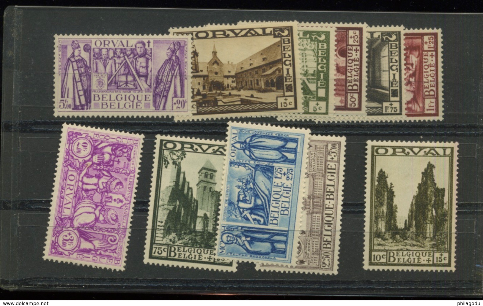 1933  Grande Orval 363/374 *`  Très Fine Charnière   Cote 1100 E *  Très Belle Série - Unused Stamps