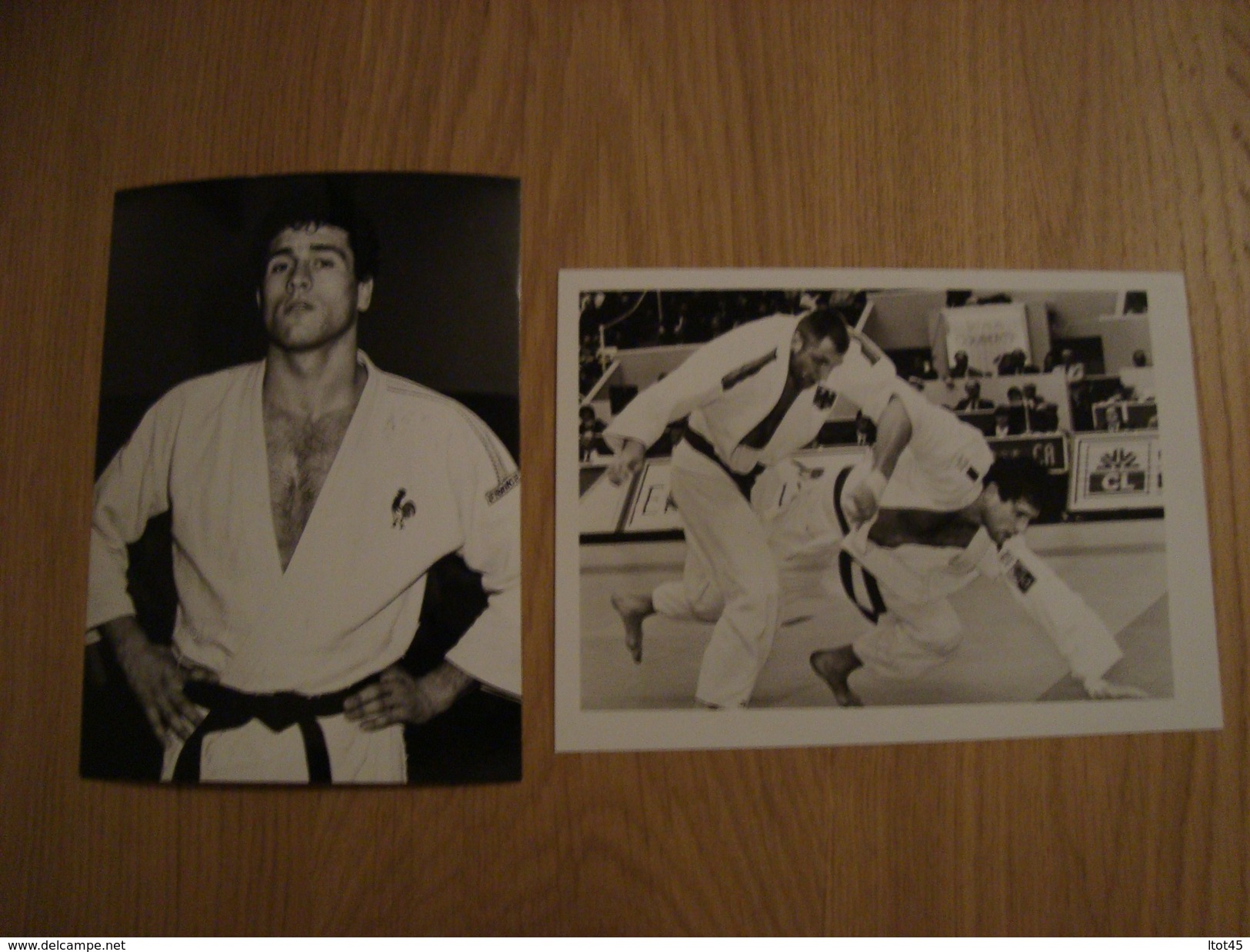 LOT DE 2 PHOTOS DE PRESSE STEPHANE TRAINEAU JUDO - Sports