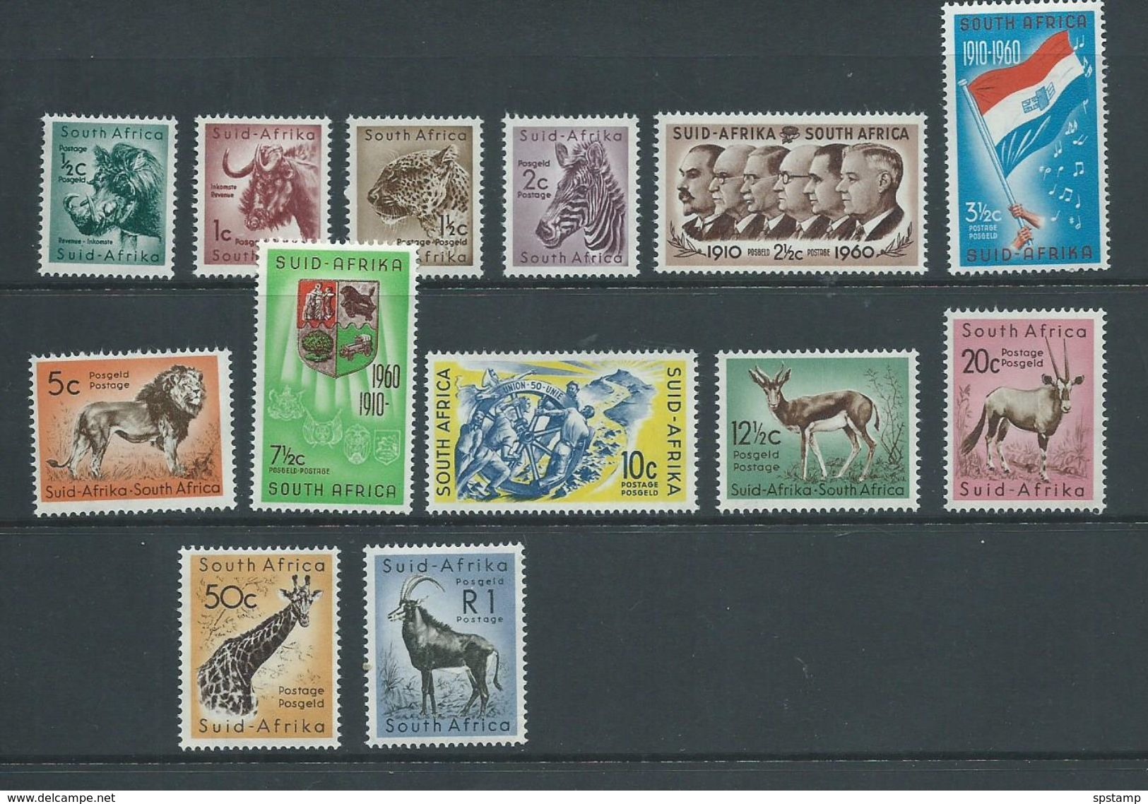 South Africa 1961 First Decimal Definitive Set Of 13 MNH - Unused Stamps