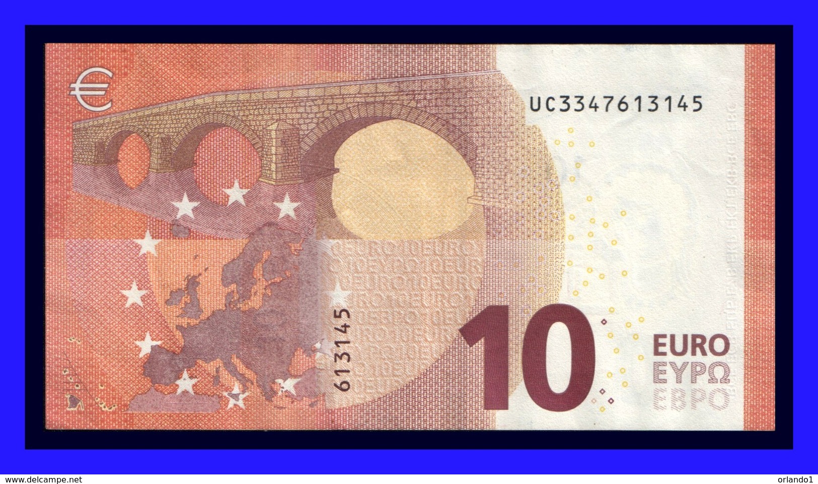 "UC" FRANCE  Firma DRAGHI  U013 F3  CH34  CIRCULATE  SEE SCAN!!!!!! - 10 Euro