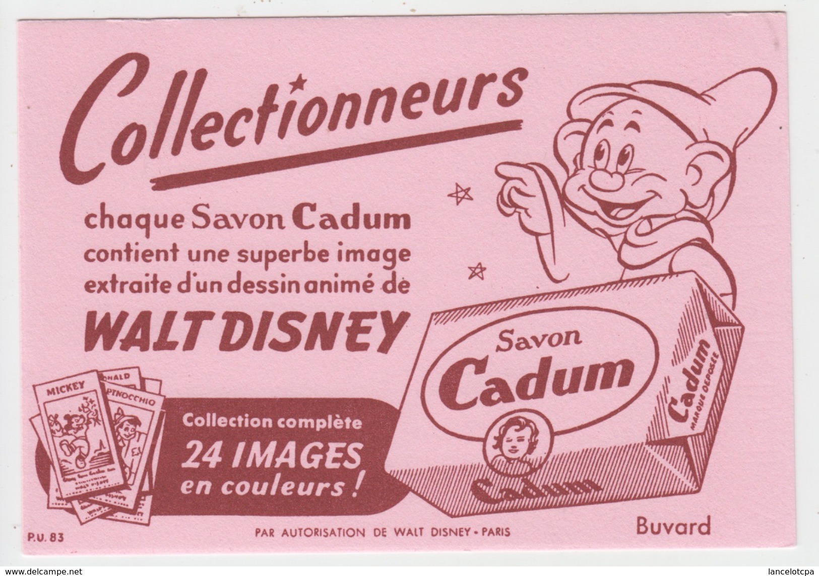 BUVARD / SAVON CADUM - Parfums & Beauté