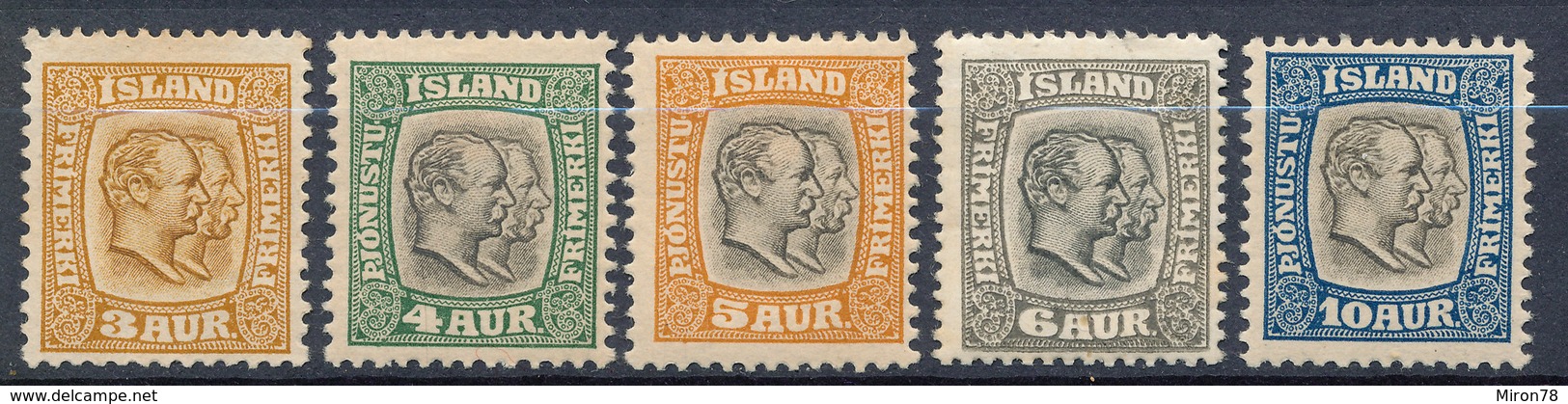 Stamps Iceland 1907 - Unused Stamps