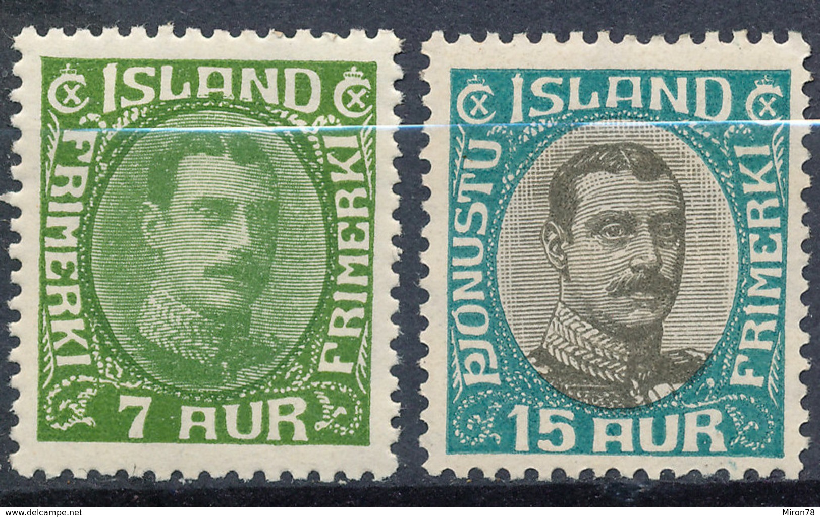 Stamps Iceland 1907 - Neufs
