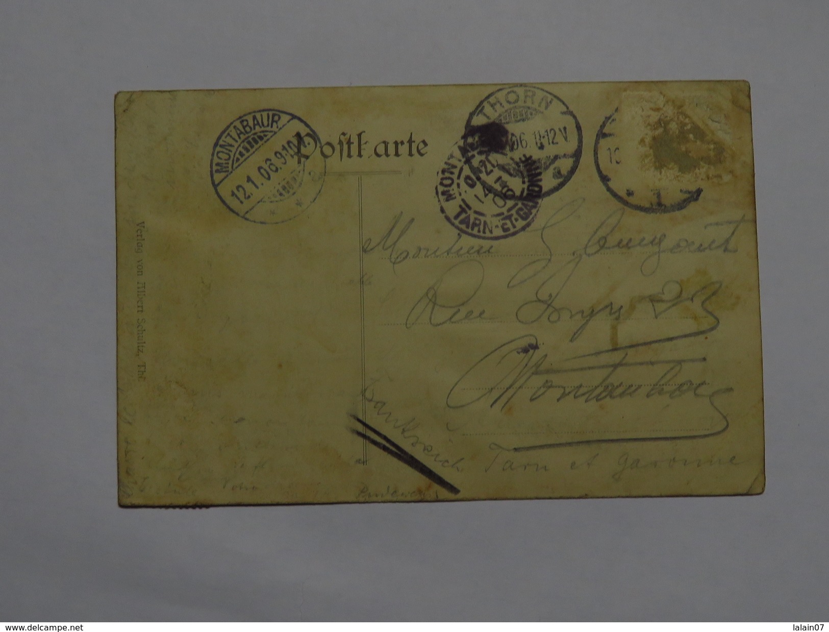 C.P.A. WESTPREUSSEN : THORN Weichselbrücke, Stamp 1906 - Westpreussen