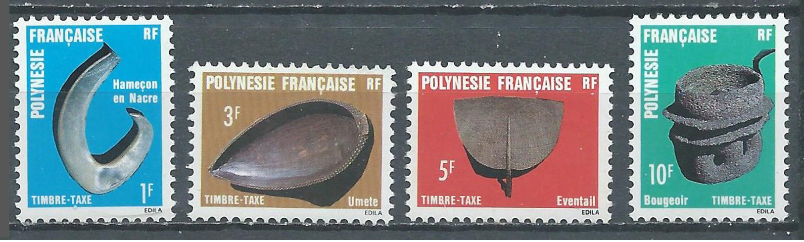 Polynésie Française Timbres-taxe YT N°4/7 Artisanat Neuf ** - Timbres-taxe