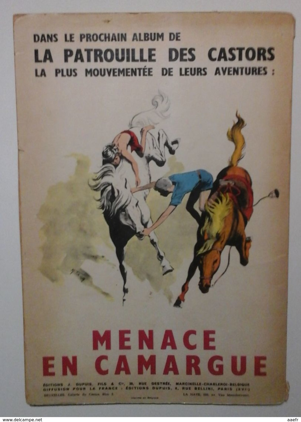 EO La Patrouille Des Castors N°11 - Les Loups écarlates - Mitacq - Dupuis 1964 - Réf. 11 E.O. - Patrouille Des Castors, La