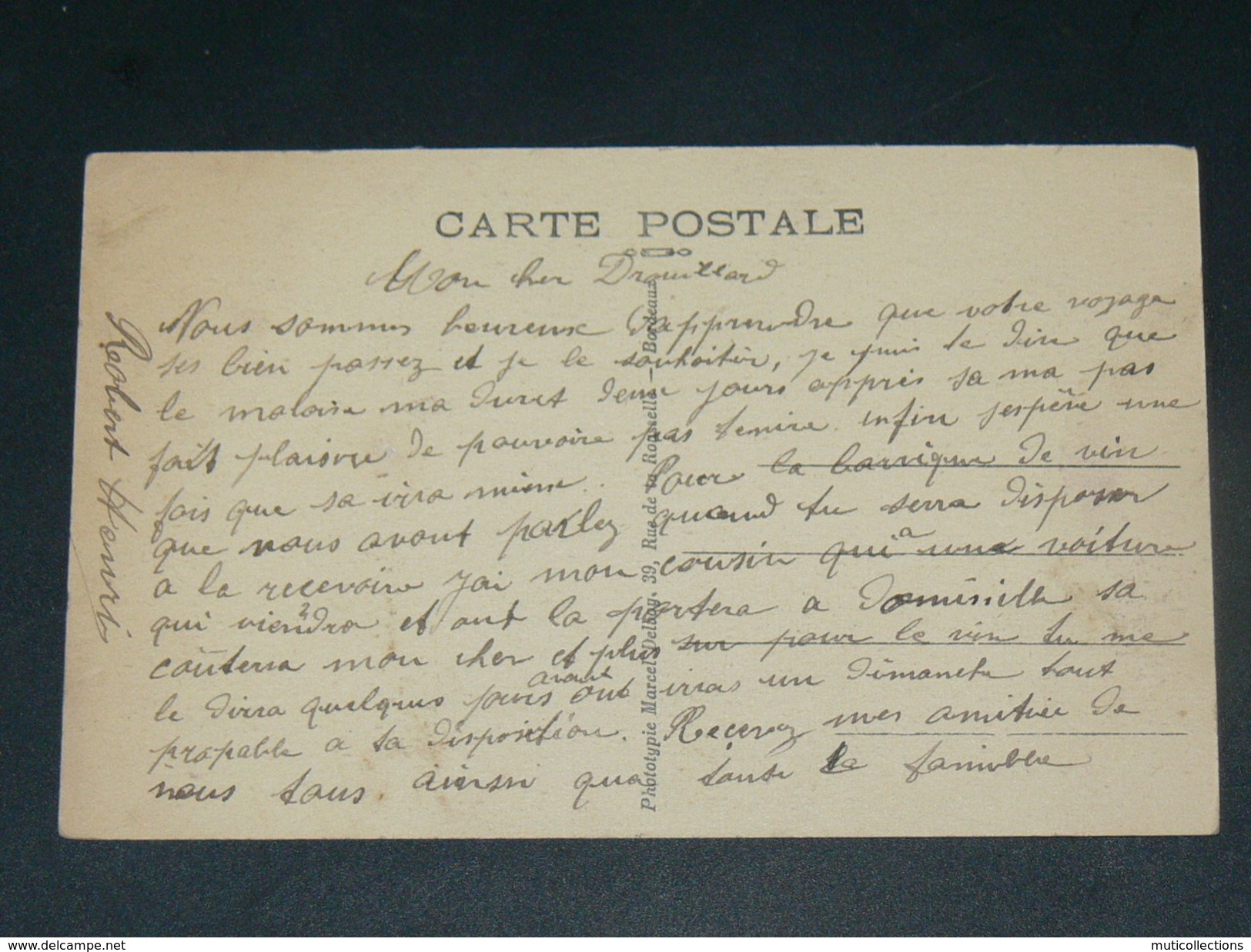 SAINT CIERS SUR GIRONDE / ARDT BLAYE  1930 RUE DE LA MAIRIE    CIRC  EDIT - Autres & Non Classés