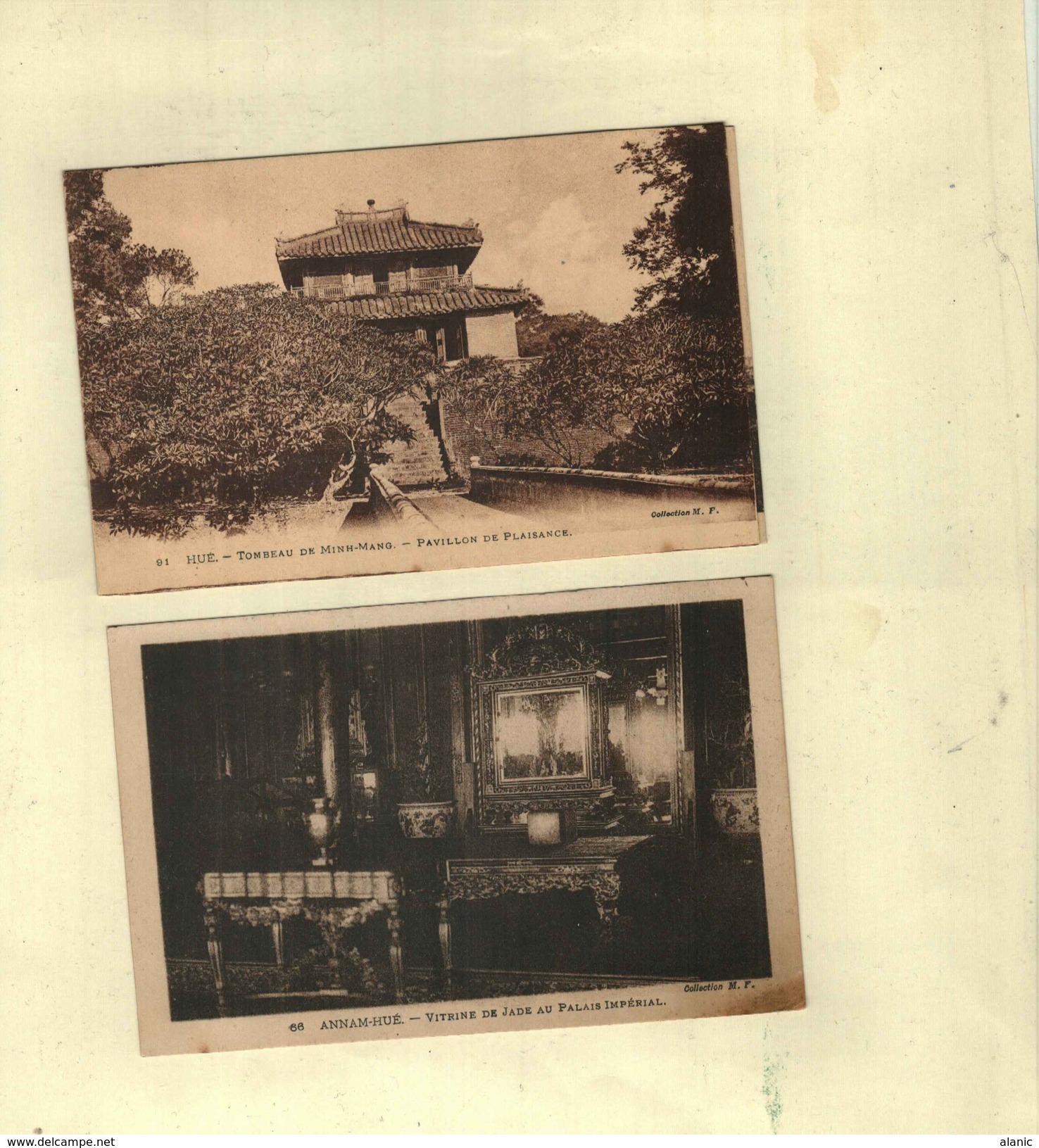 Viêt-Nam-HUE/Tombeau De Minh-Mang :Pavillon De Plaisance**+ANNAM-HUE-VIRINE DE JADE AU PALAIS IMPERIAL - Vietnam