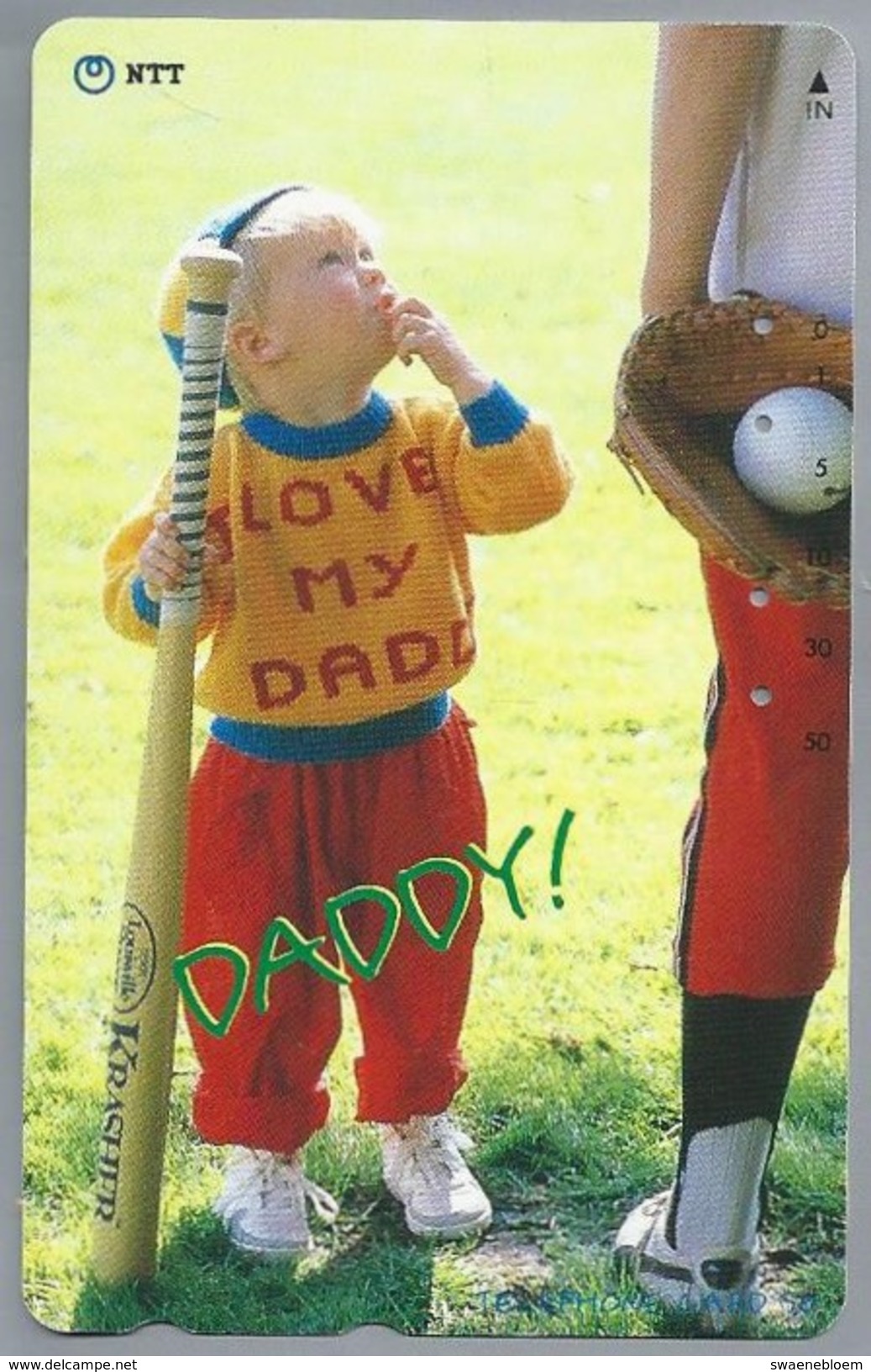 JP.- Japan, Telefoonkaart. Telecarte Japon. DADDY. LOVE MY DADDY. - Personen