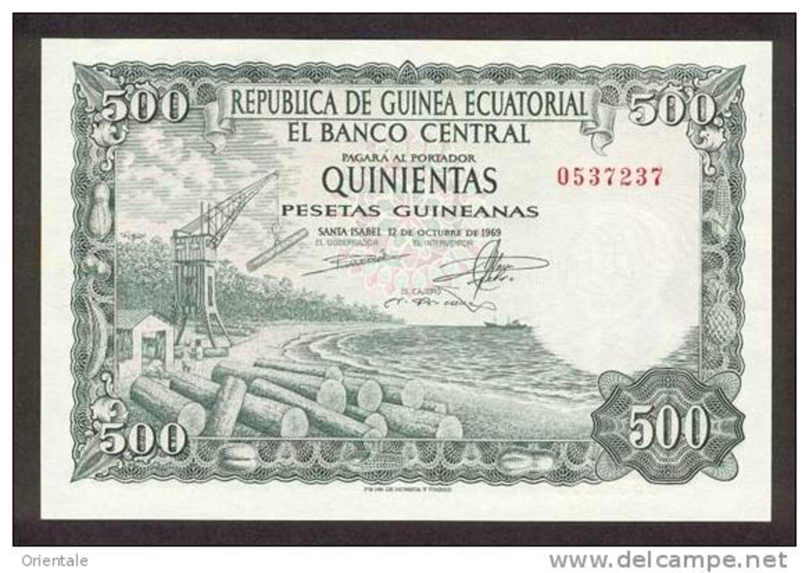 EQUATORIAL GUINEA P.  2 500 P 1969 UNC - Guinée Equatoriale