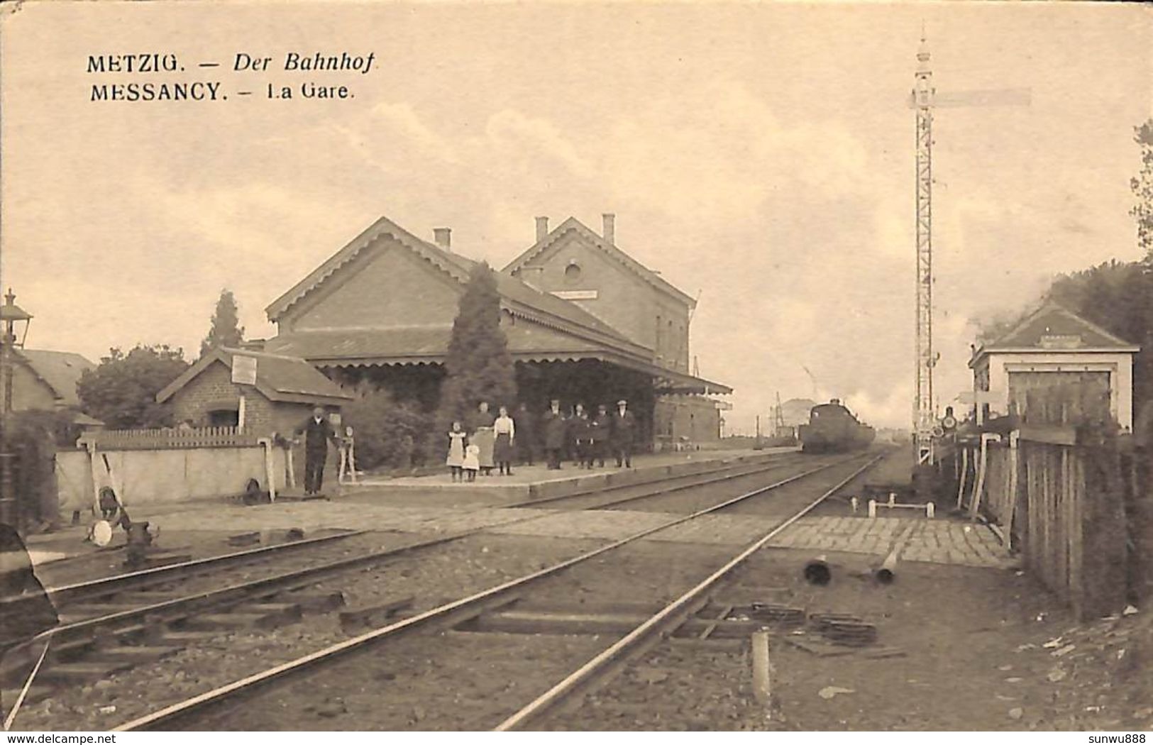 Messancy - La Gare (animée, Train, H. Chansay) - Messancy