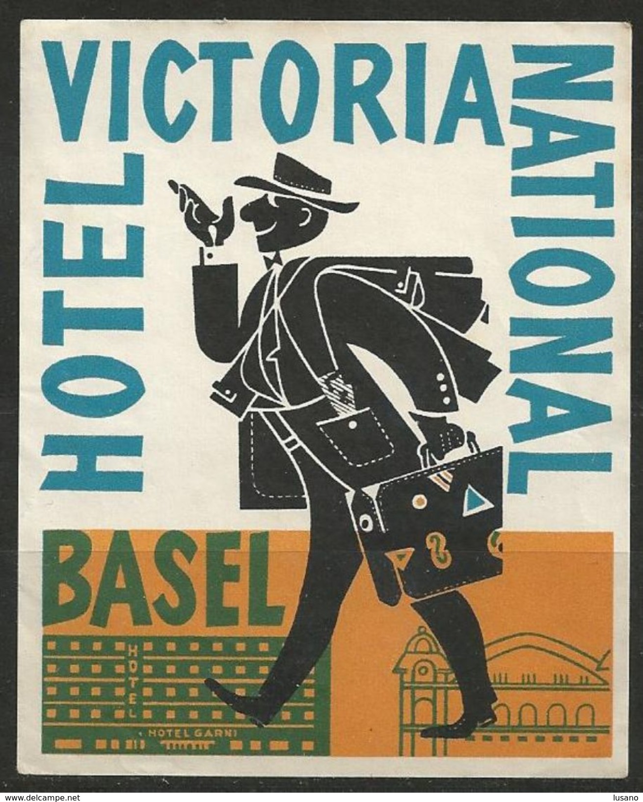 Etiquette D'hôtel : Hôtel Victoria National - Basel - Bâle - Suisse - Hotel Labels