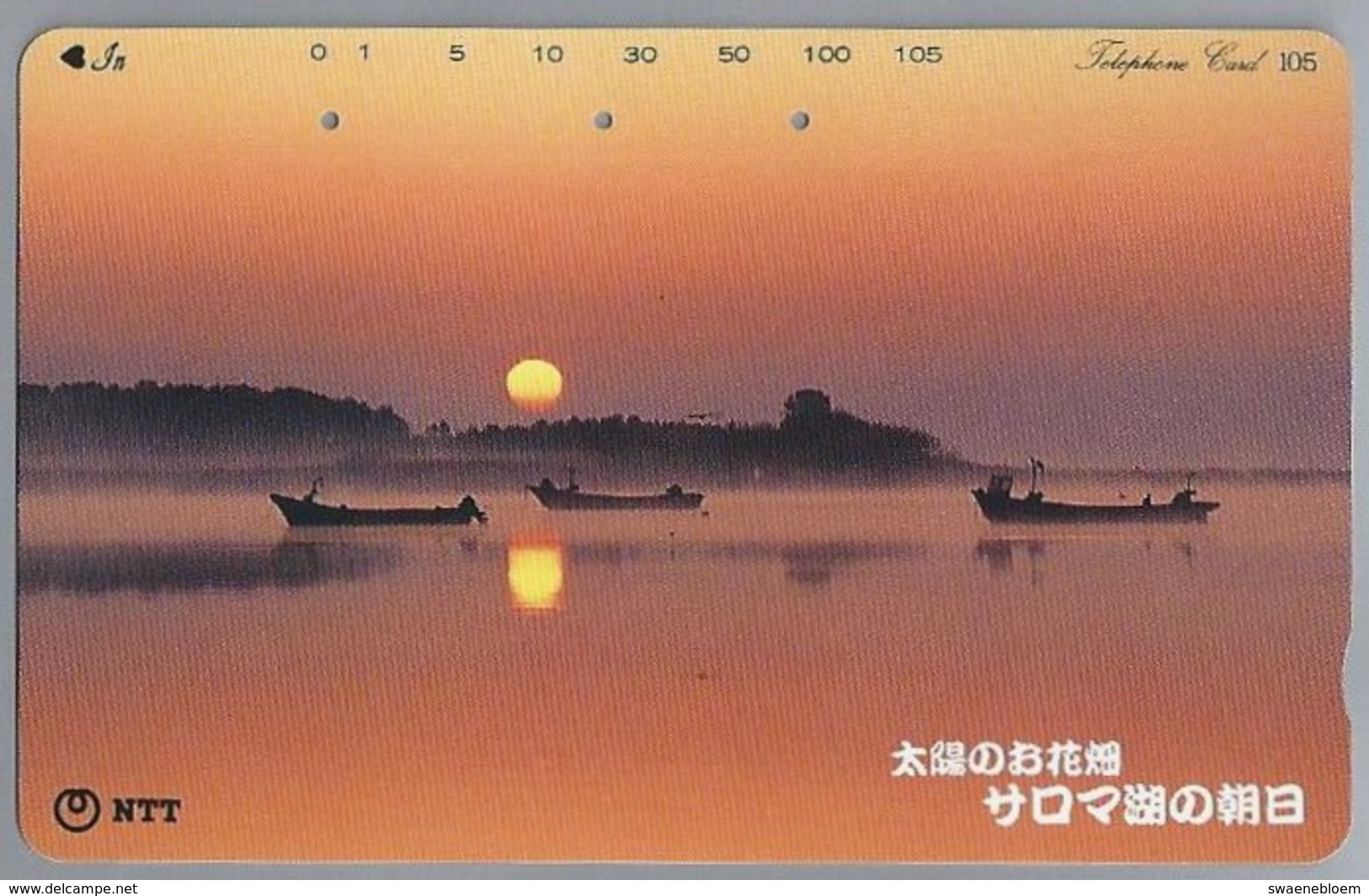 JP.- Japan, Telefoonkaart. Telecarte Japon. ZON SUN. - Landschappen