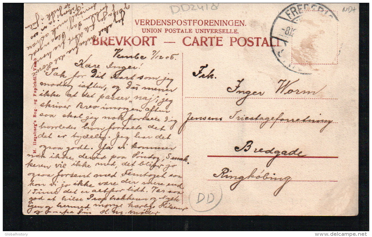 DD2418  DENMARK PARTI FRA VEMB  POSTCARD - Danemark