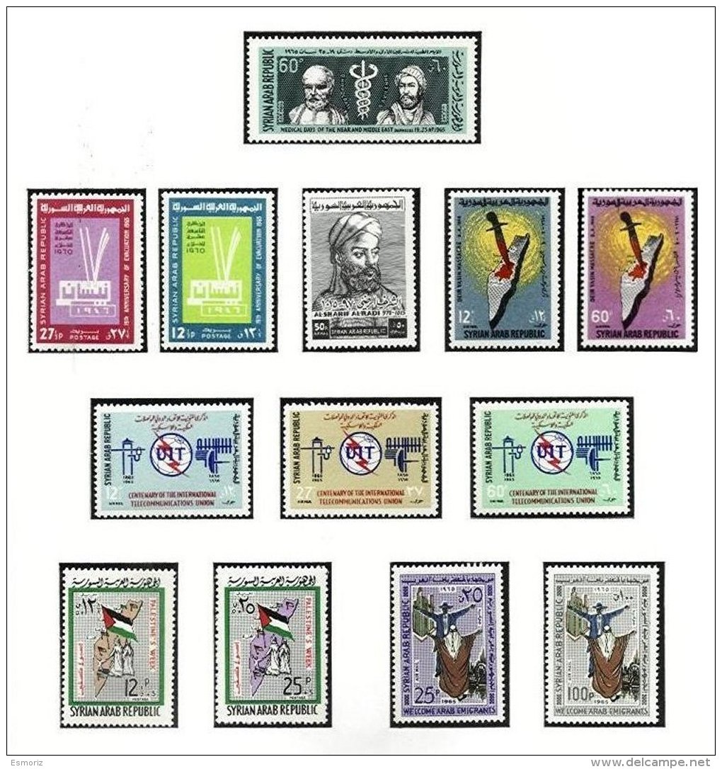 SYRIA, Yv 196/99, Av. 263/69, 273/74, ** MNH, F/VF, Cat. &euro; 9 - Syrie