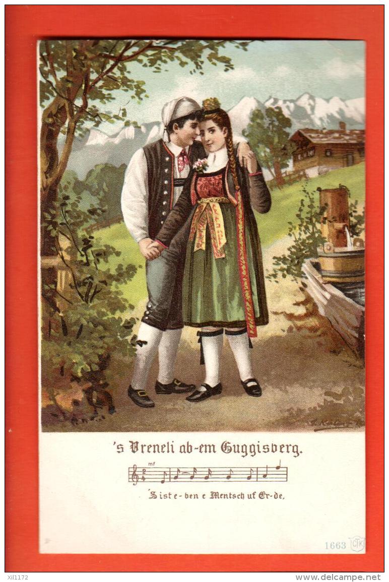 MIX-30  Vreneli Am Guggisberg, Lied. Trachten Costumes, Gelaufen In 1905 - Guggisberg