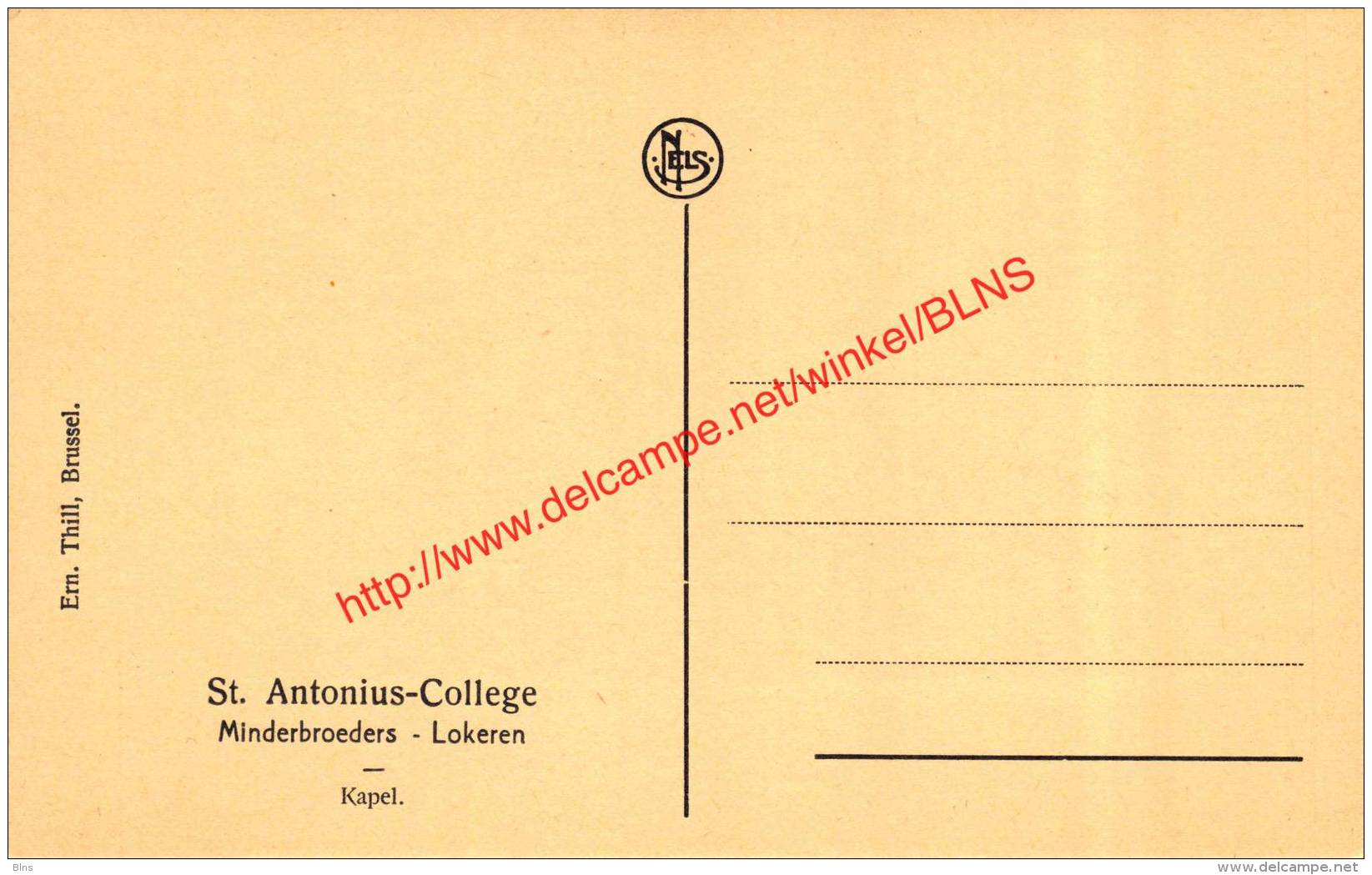 St-Antonius-College - Minderbroeders - Kapel - Lokeren - Lokeren