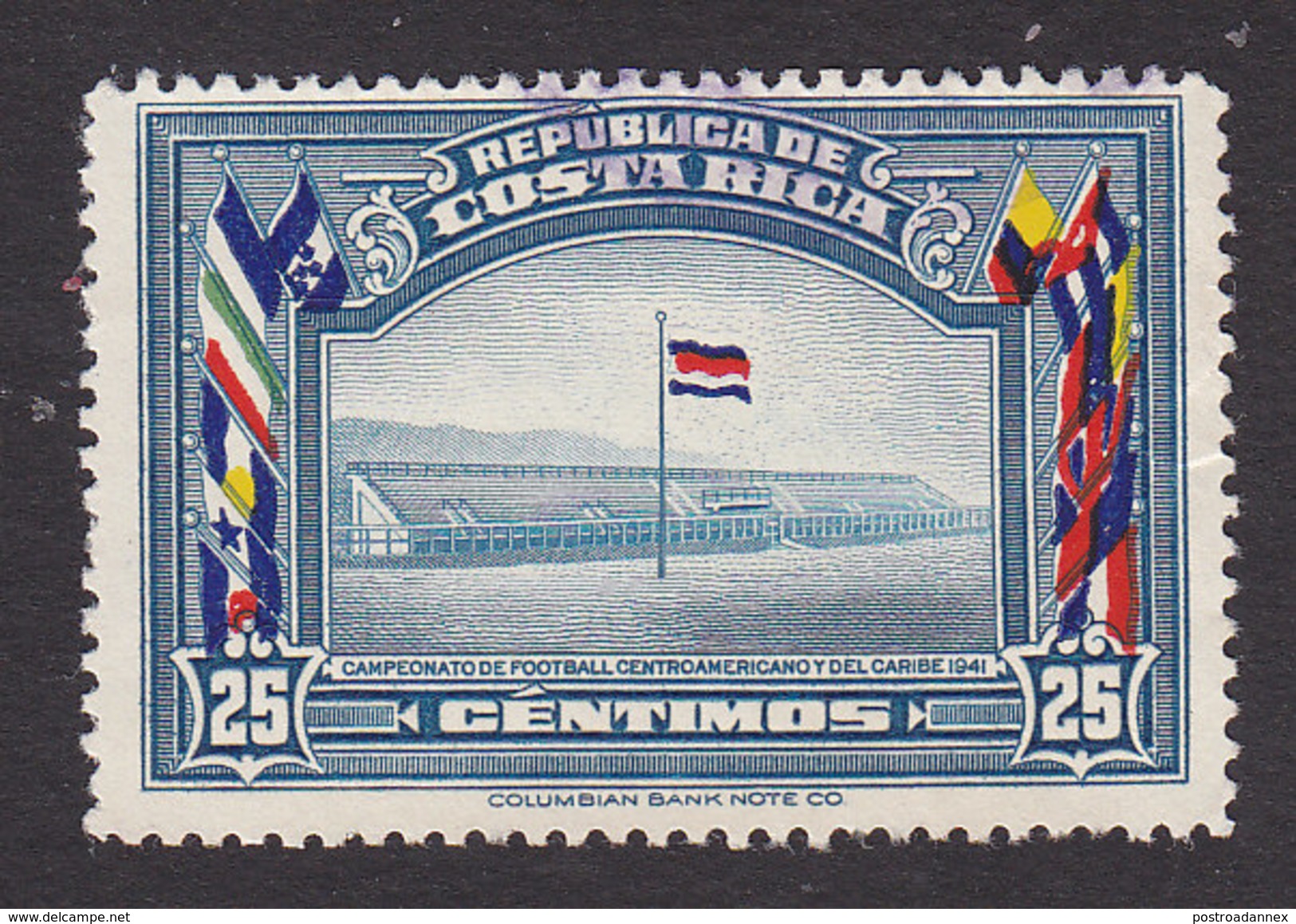 Costa Rica, Scott #204, Used, National Stadium, Issued 1941 - Costa Rica