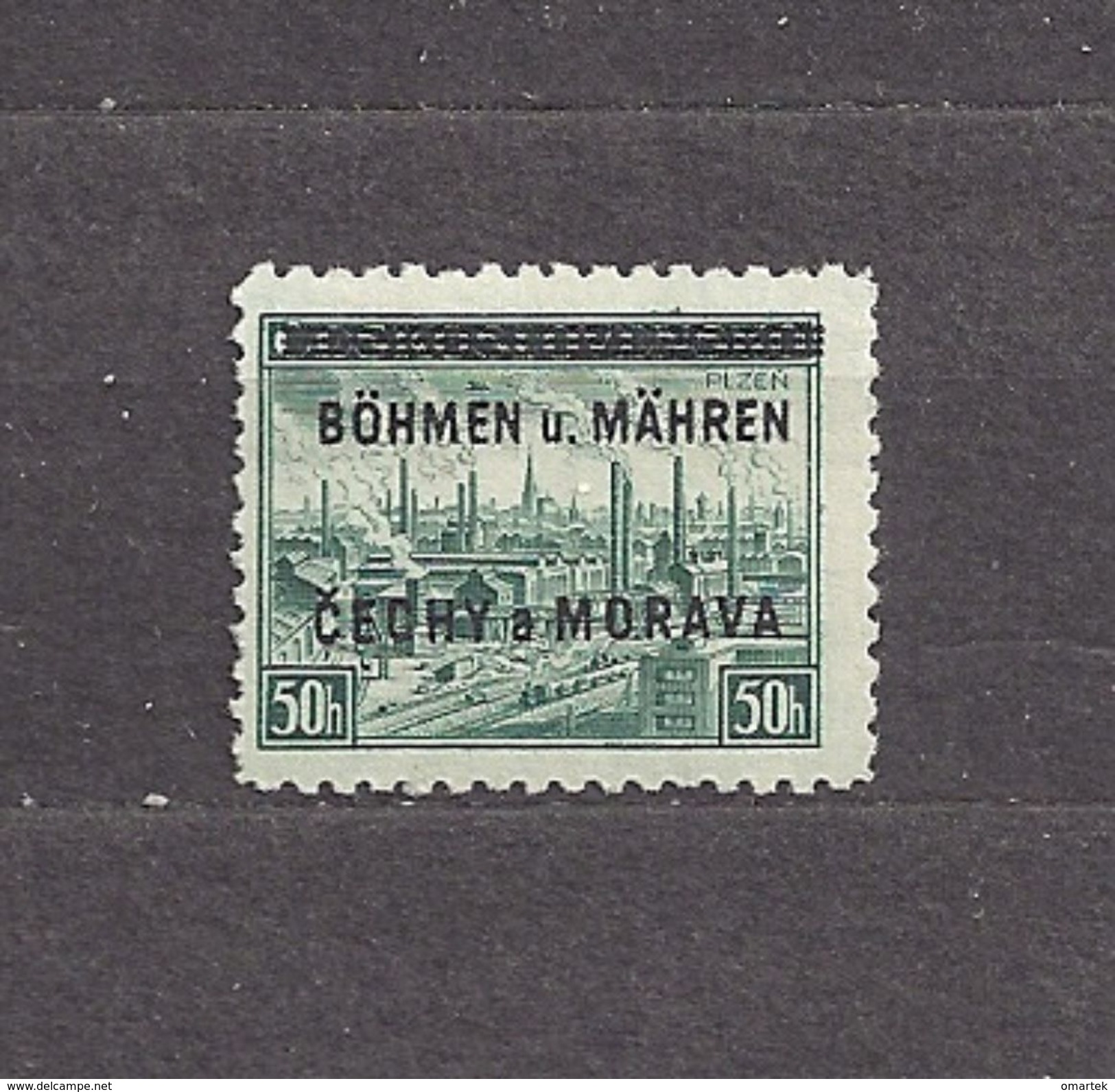 Bohemia & Moravia 1939 MNH ** Mi 7 Sc 7 Stamps Of CSR Plzen Overprinted In BÖHMEN U. MAHREN C3 - Unused Stamps