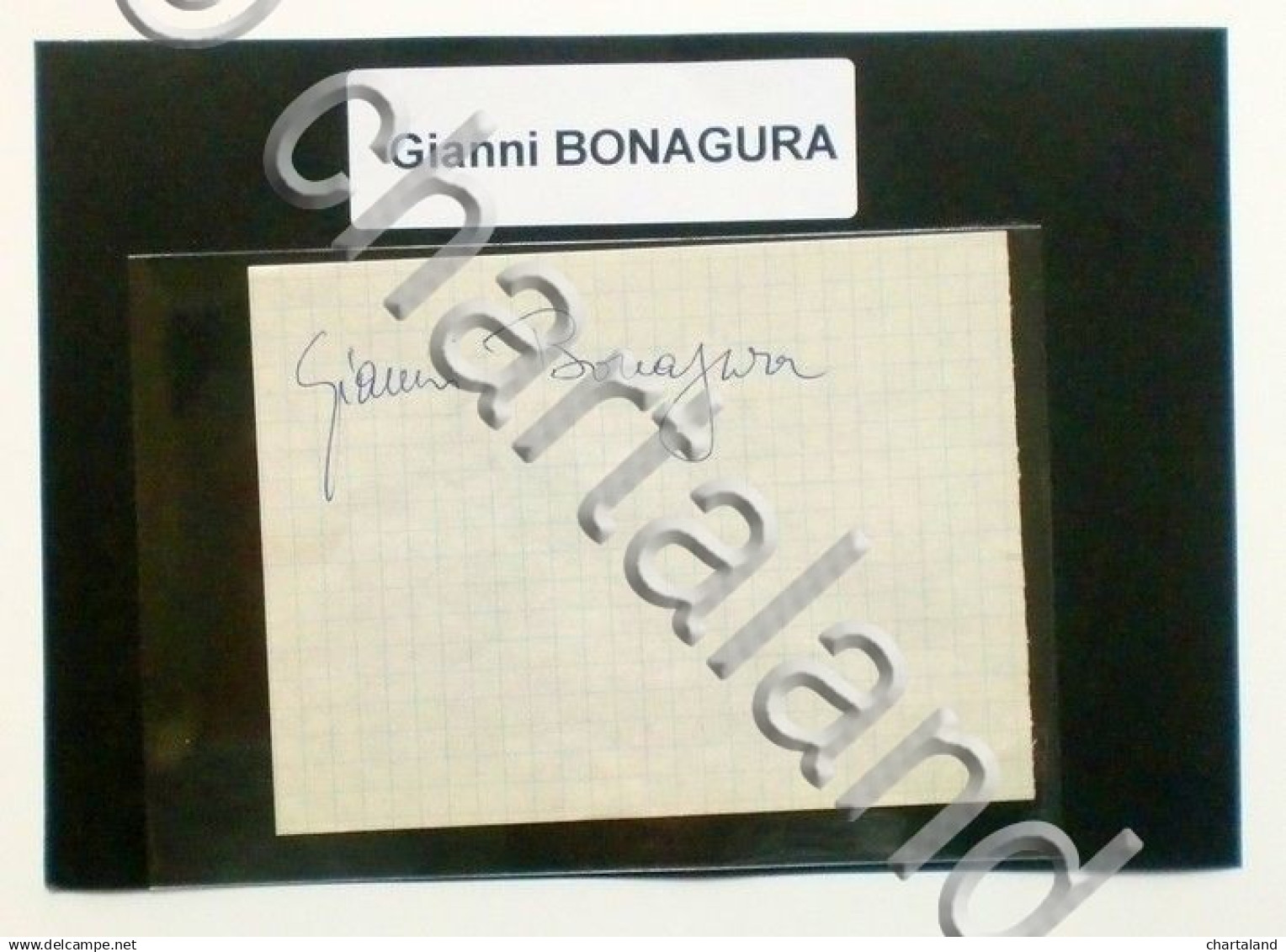 Autografo Originale Gianni BONAGURA - Foglietto - 1987 Ca. 561 - Altri & Non Classificati