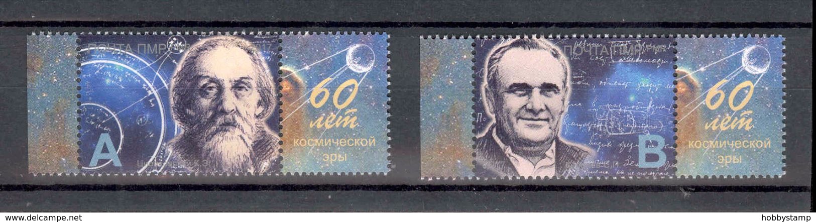 Transnistria 2017 60 Years Of The Space Age 2v**+2 Labels - Moldova