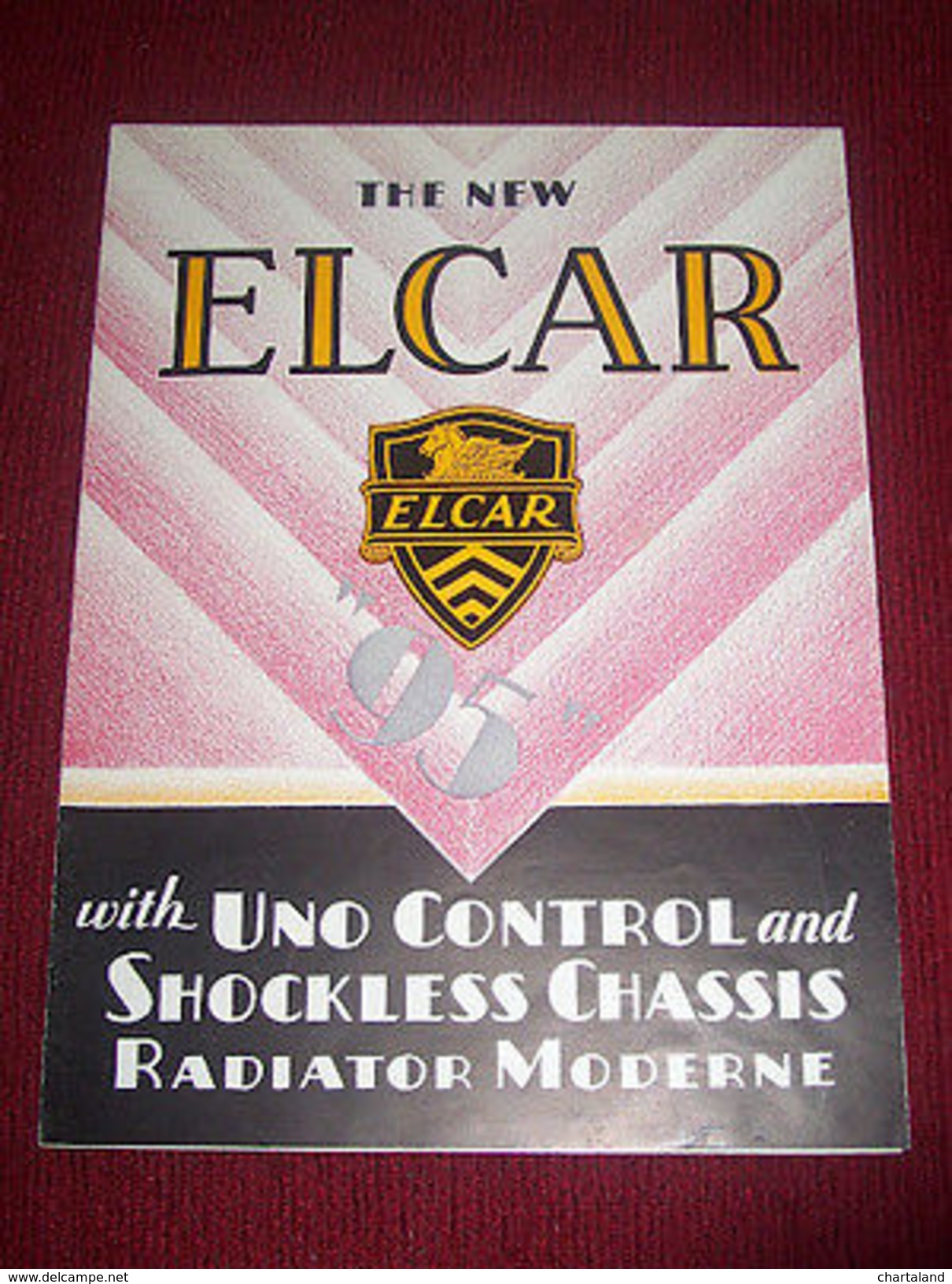 Collezionismo - Brochure Auto ELCAR Mod. 95 - Anni 1930 Ca - Publicités