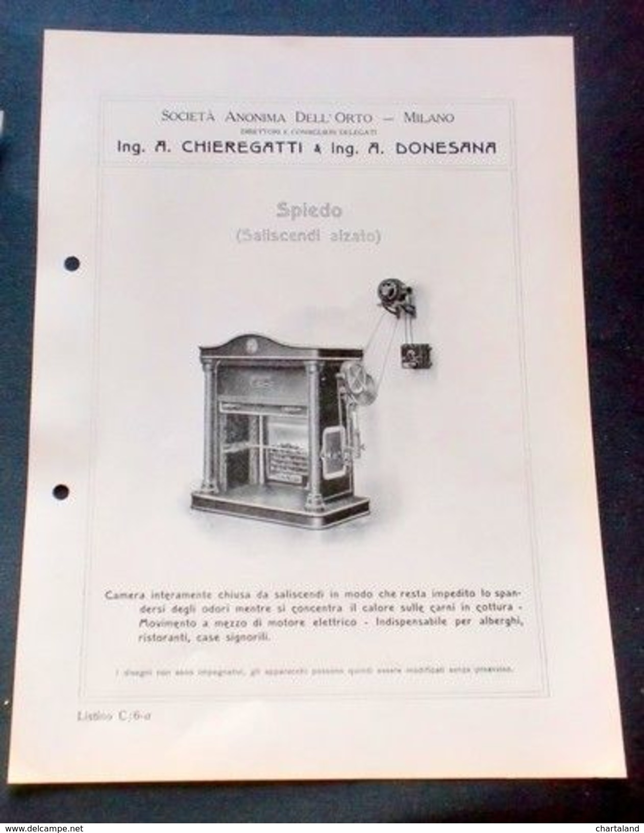 Brochure Cucina - Chieregatti - Spiedo (Saliscendi Alzato) - Non Classificati