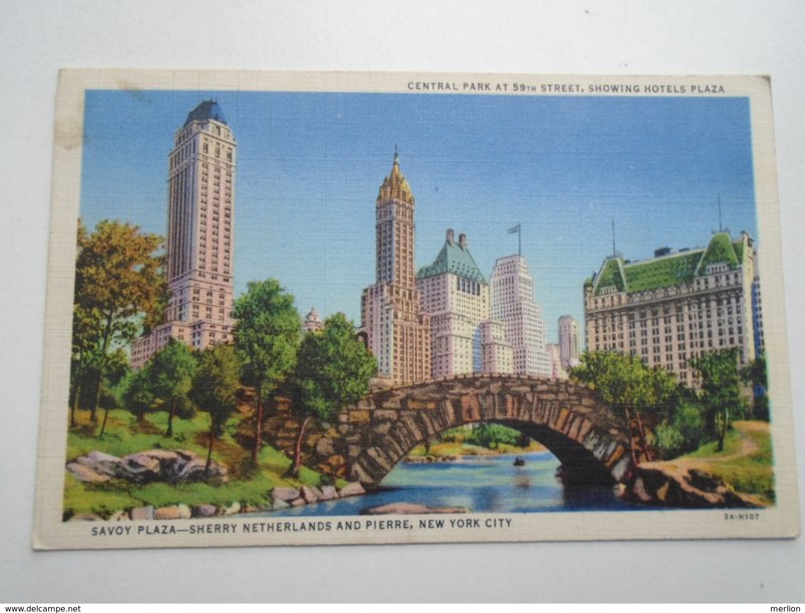 D155434 US  Central Park  At 59th Street -Savoy Plaza --Sherry Netherlands And Pierre - New York City - Central Park