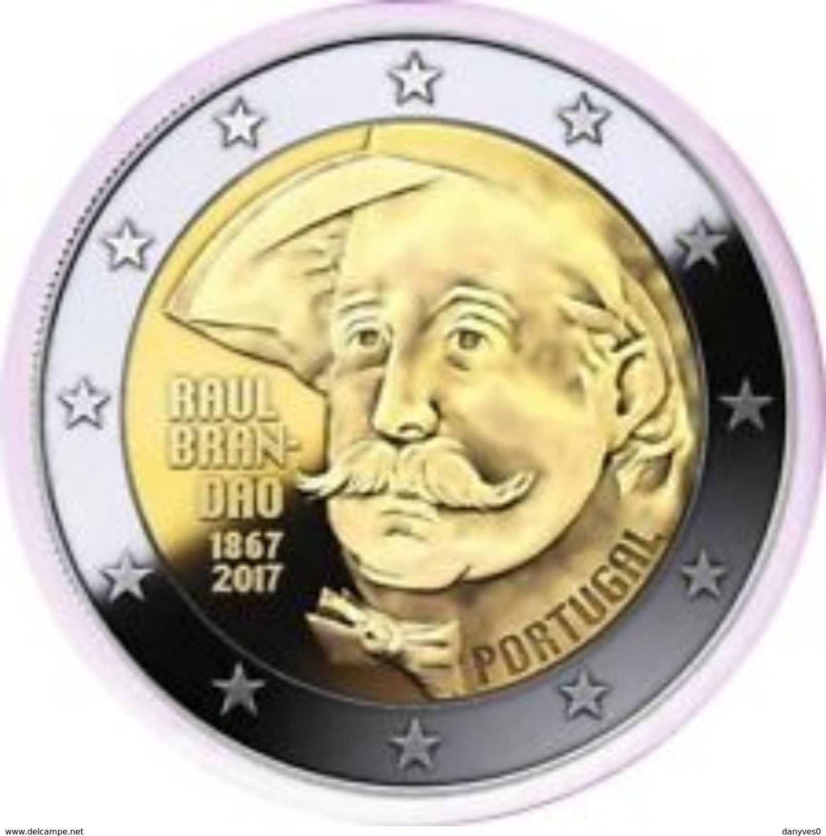 Pièce  Commémorative  2 Euro Portugal 2017 UNC  "  Raul Brandao " - Portugal