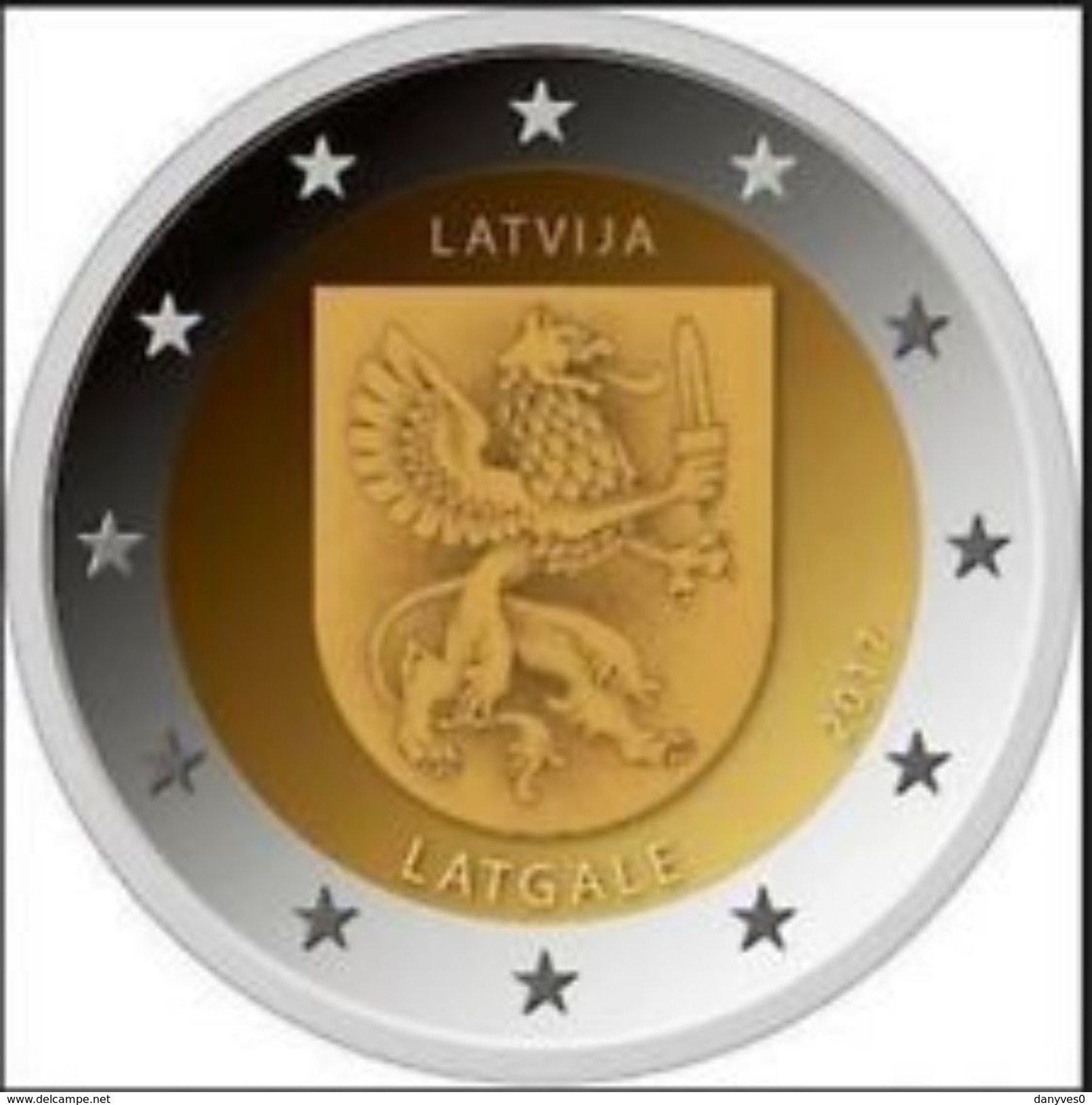 Pièce  Commémorative  2 Euro Lettonie  2017 UNC  " Région  Latgale " - Lettland