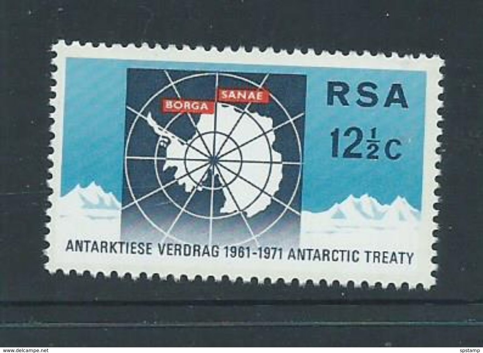 South Africa 1971 Antarctic Treaty 12.5c Single MNH - Unused Stamps