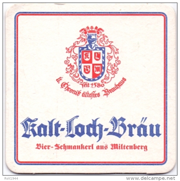 #D176-136 Viltje Kalt-Loch Bräu - Bierdeckel