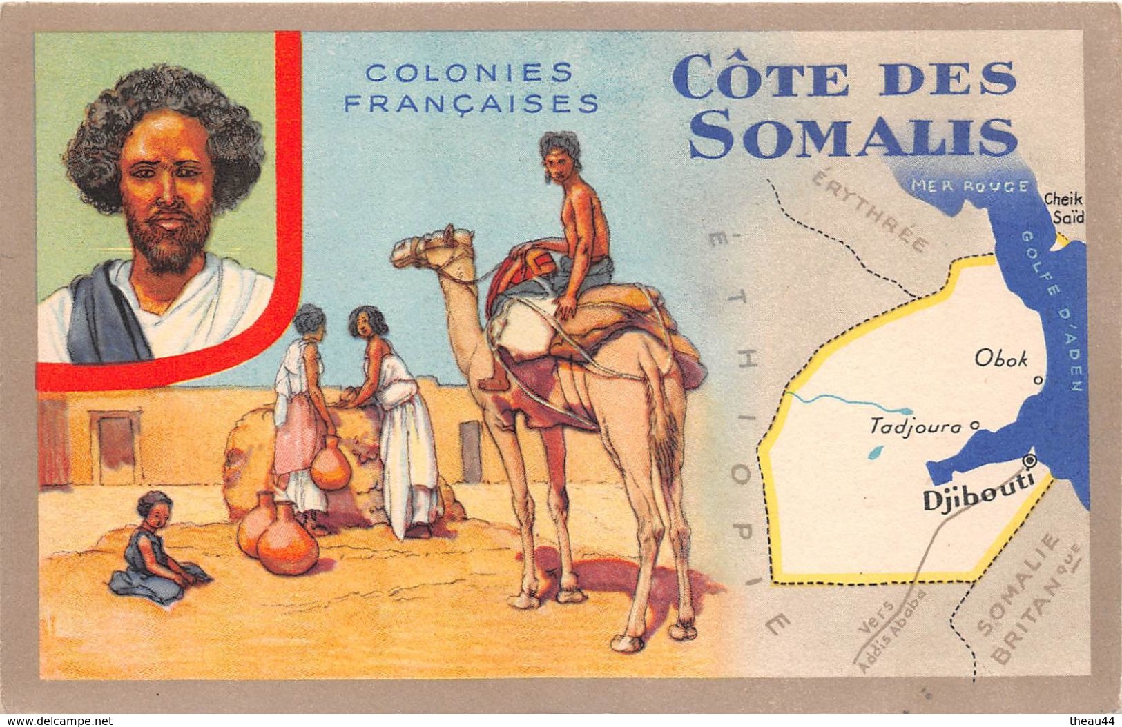 ¤¤    -   CÔTE Des SOMALIS   -  Colonies Françaises  -  Illustrateur   -  Djibouti   -   ¤¤ - Somalia