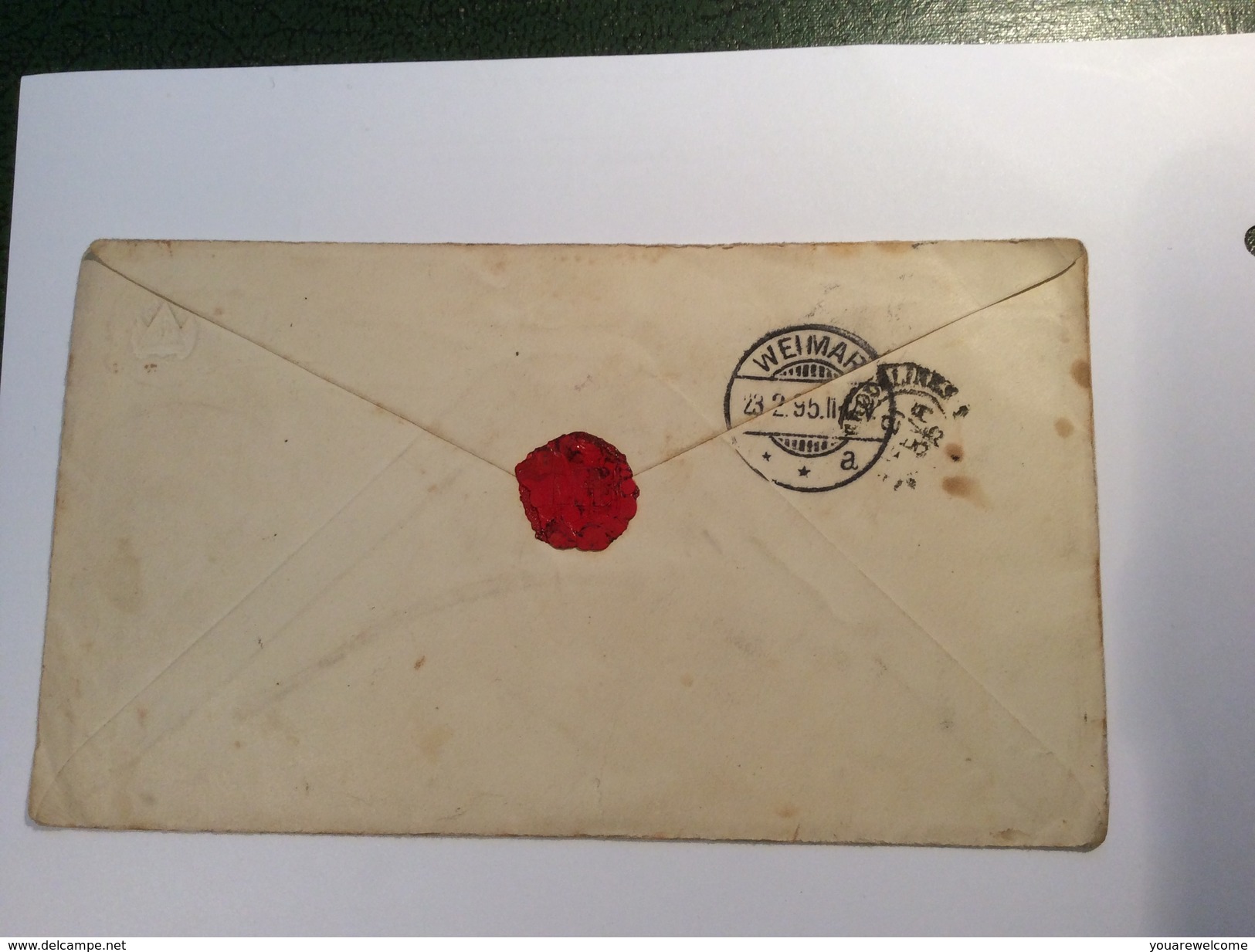 Nicaragua 5c Postal Stationery + Seebeck 1895 Franking > Weimar (cover Lettre Brief Ganzsache Entier Postal - Nicaragua