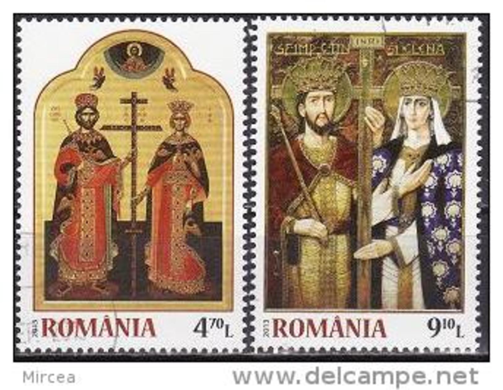 C2004 - Roumanie 2013 - St.Constantin Et Helene 2v. Obliteres - Used Stamps