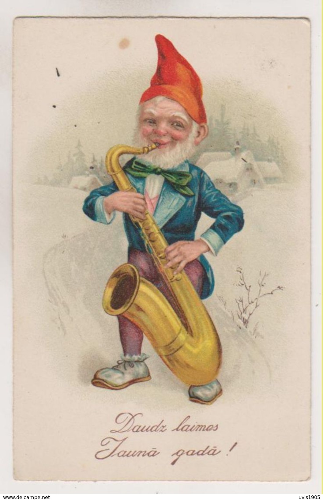 Gnome, Dwarf With Saxophone. - Otros & Sin Clasificación