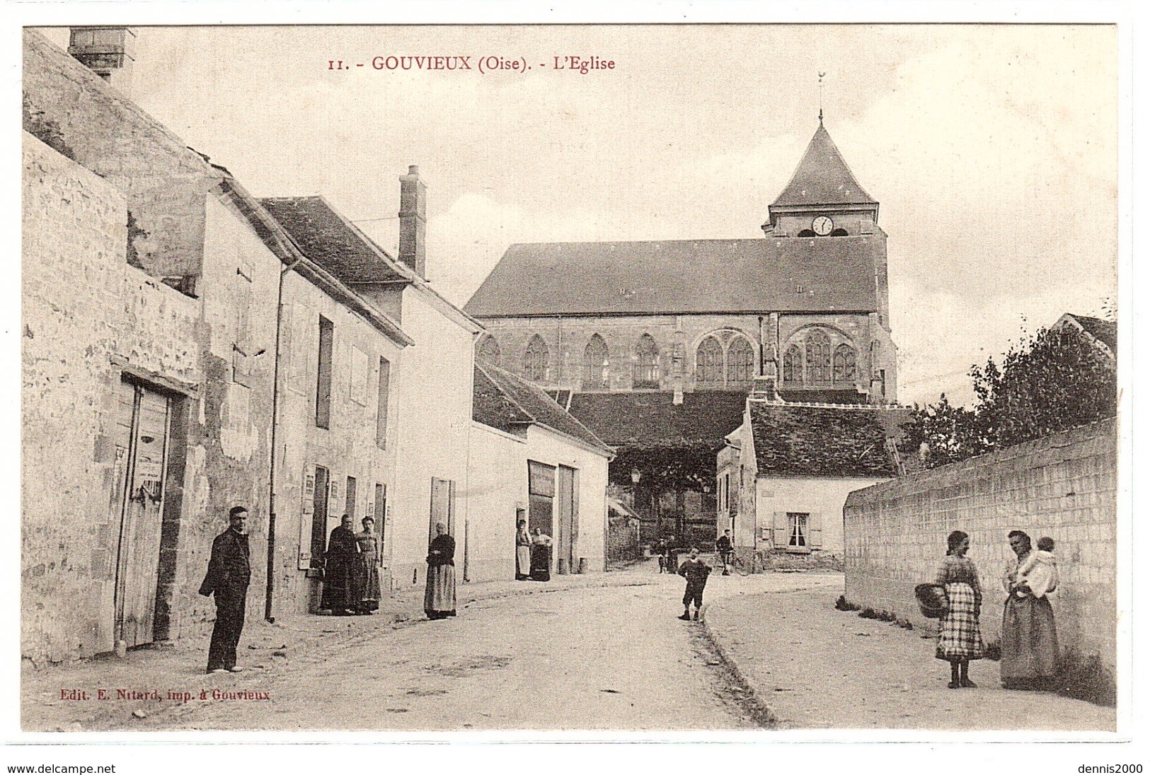 GOUVIEUX (60) - L' Eglise - Ed. Imp. E. Nitard, Gouvieux - Gouvieux