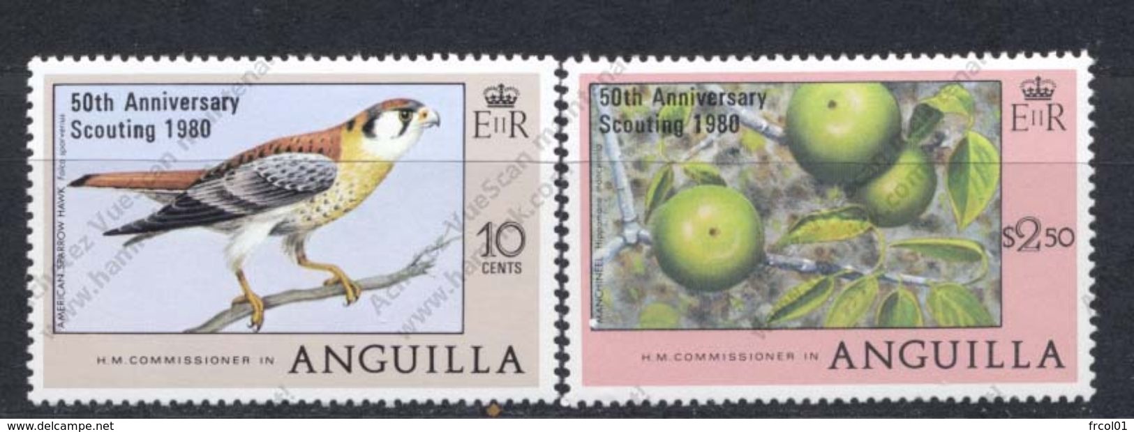 Anguilla, Yvert 348&349, Scott 387&388, MNH - Anguilla (1968-...)