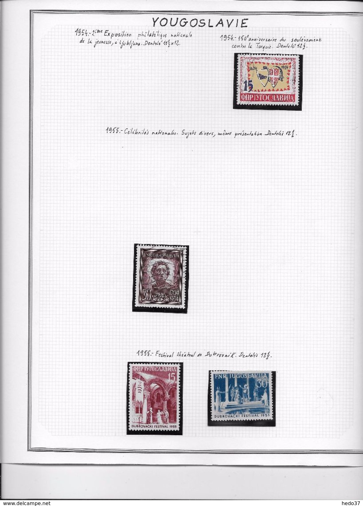 Yougoslavie - Collection Vendue Page Par Page - Timbres Neufs * / Oblitérés - B/TB - Lots & Serien