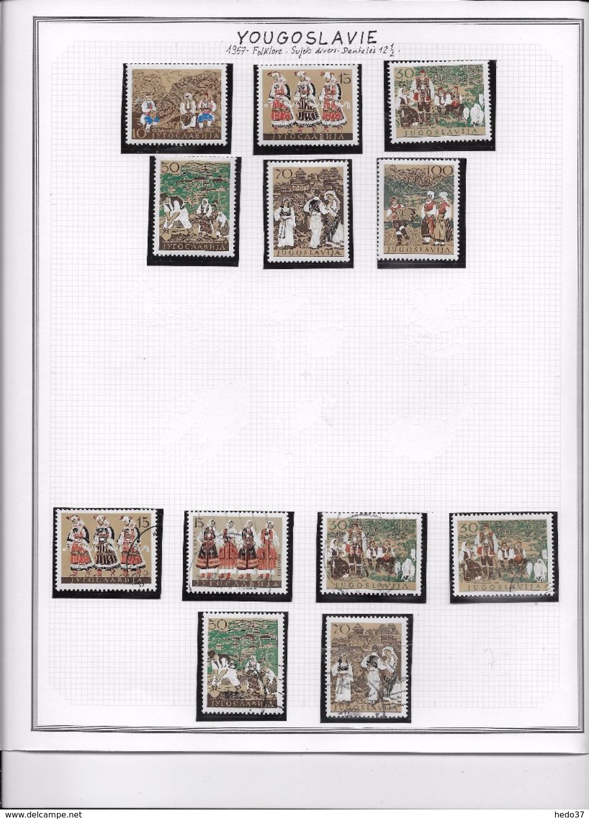 Yougoslavie - Collection Vendue Page Par Page - Timbres Neufs * / Oblitérés - B/TB - Lots & Serien