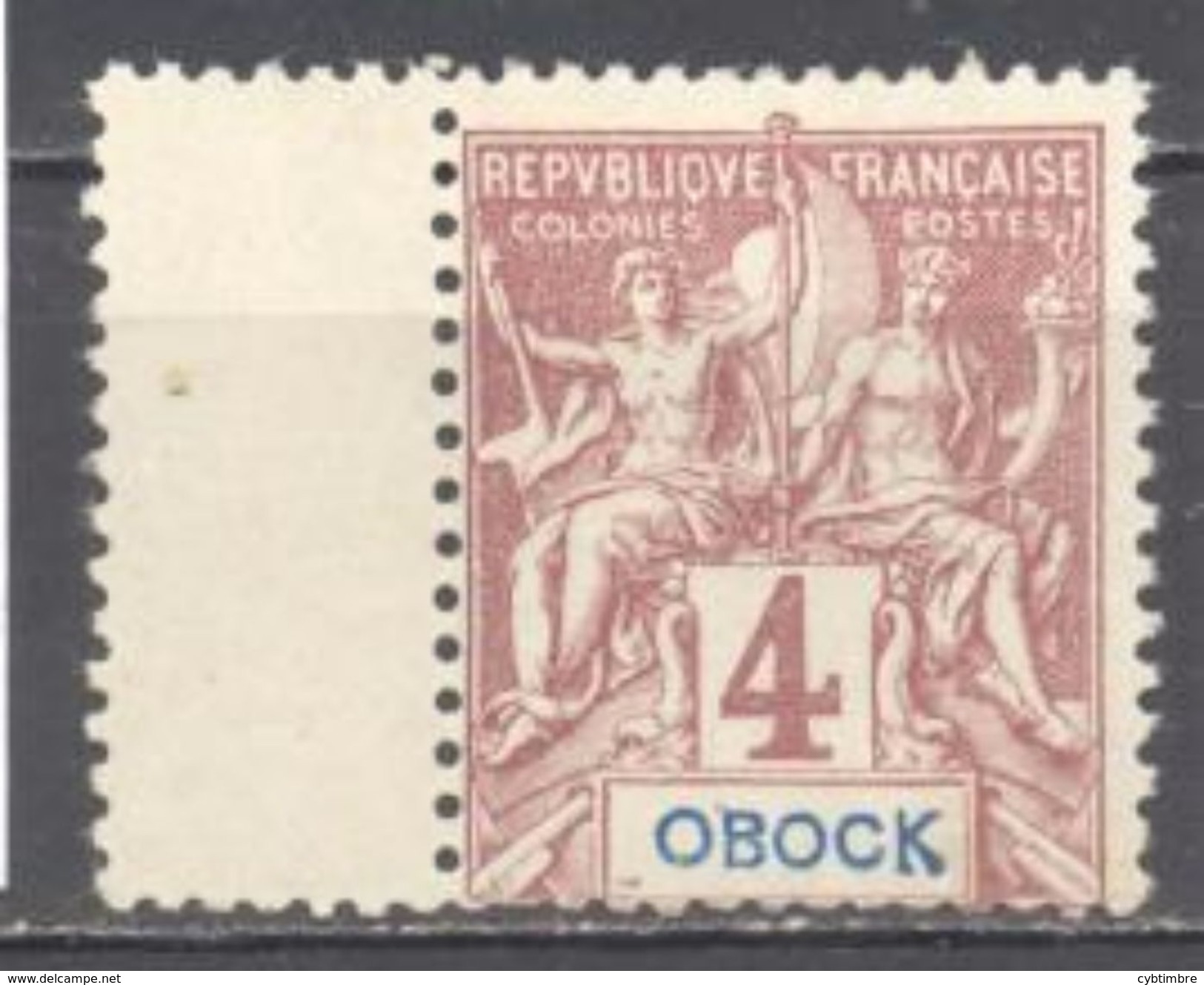 Obock: Yvert N°34*; Bord De Feuille; Cote 3.25€ - Ungebraucht