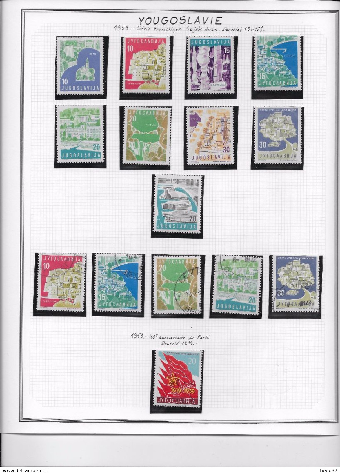 Yougoslavie - Collection Vendue Page Par Page - Timbres Neufs * / Oblitérés - B/TB - Lots & Serien